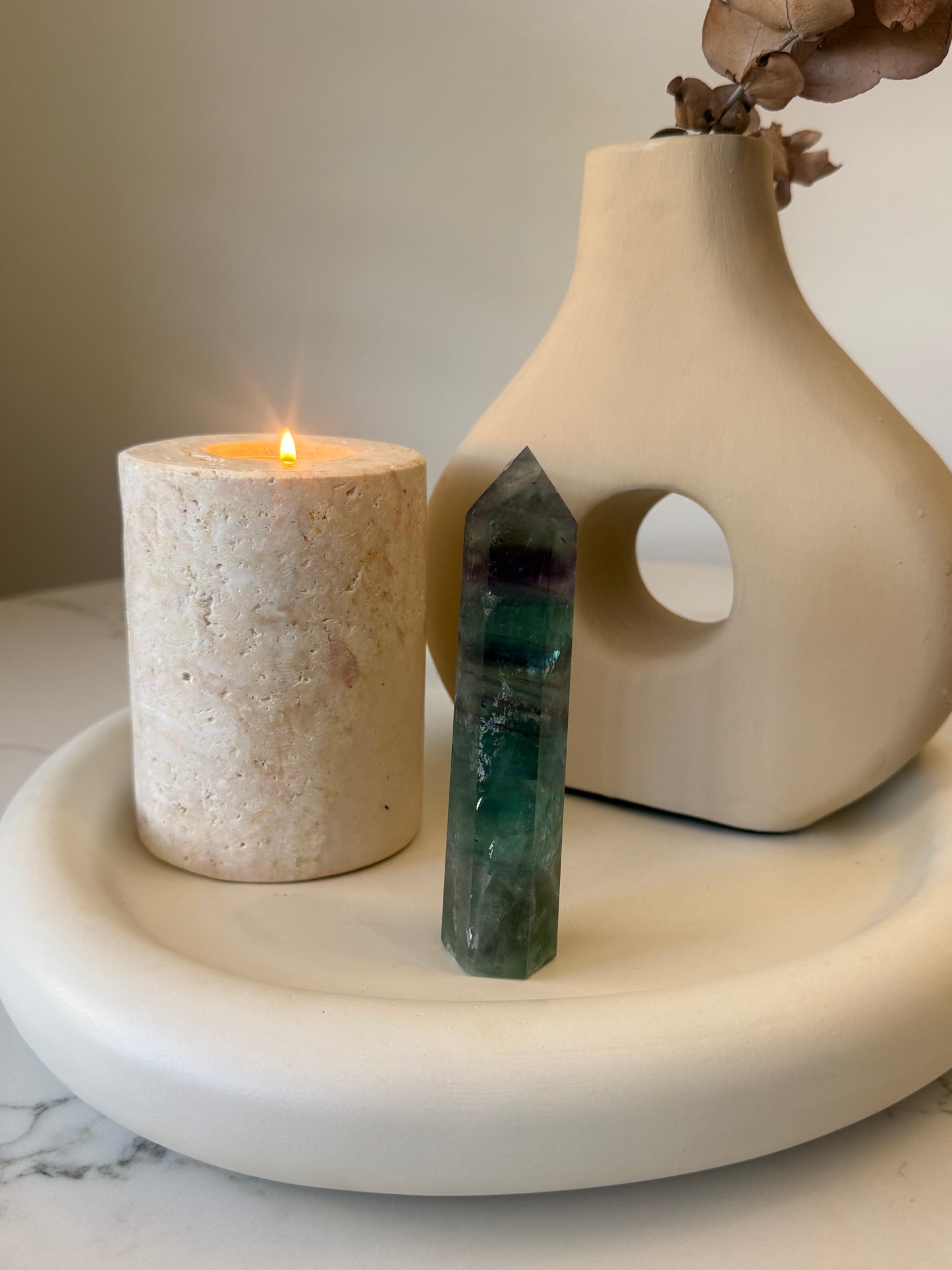 Rainbow Fluorite Tower – 230g