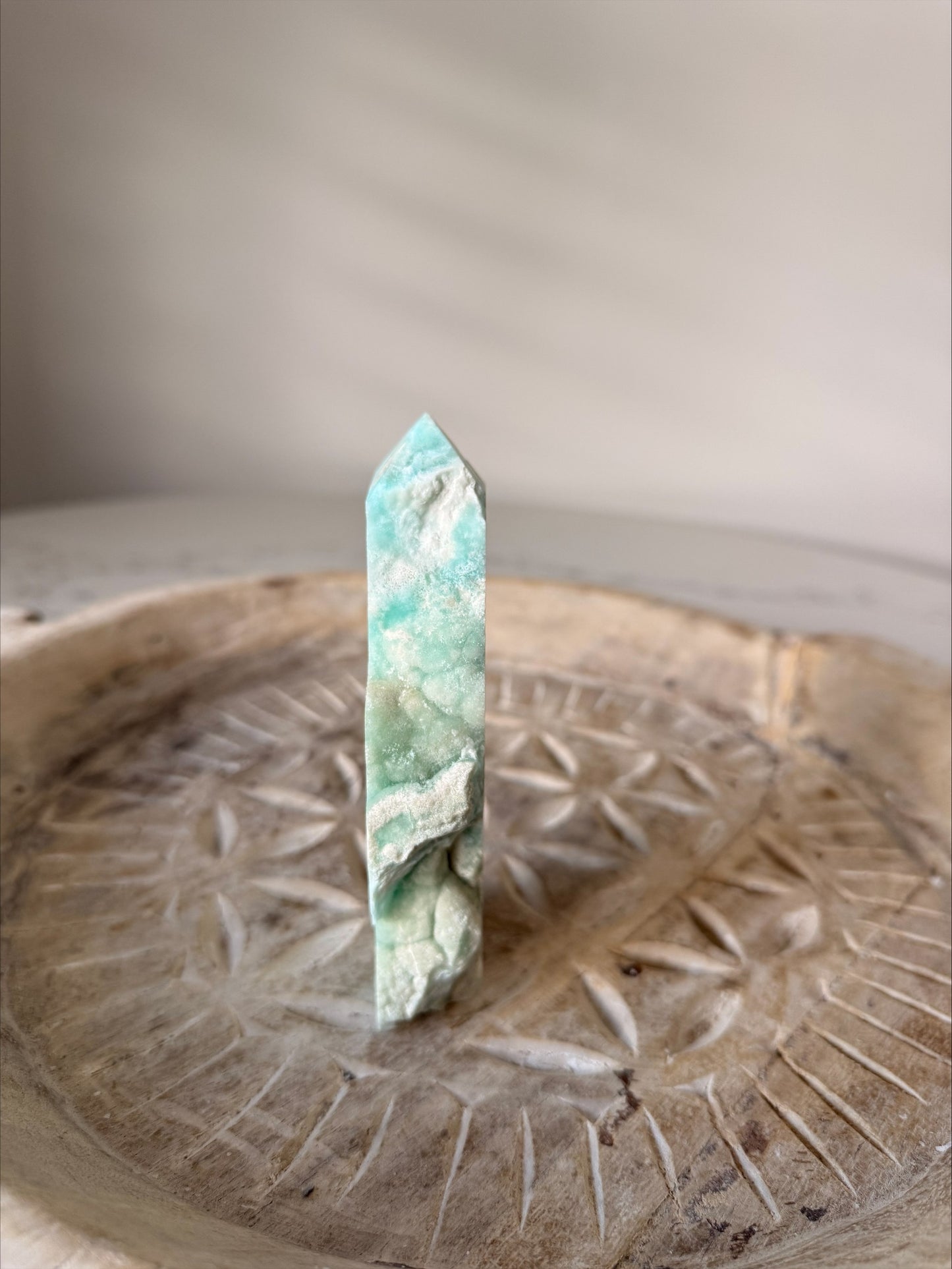 Hemimorphite Crystal Freeform | Ocean Blue Banded | 291g