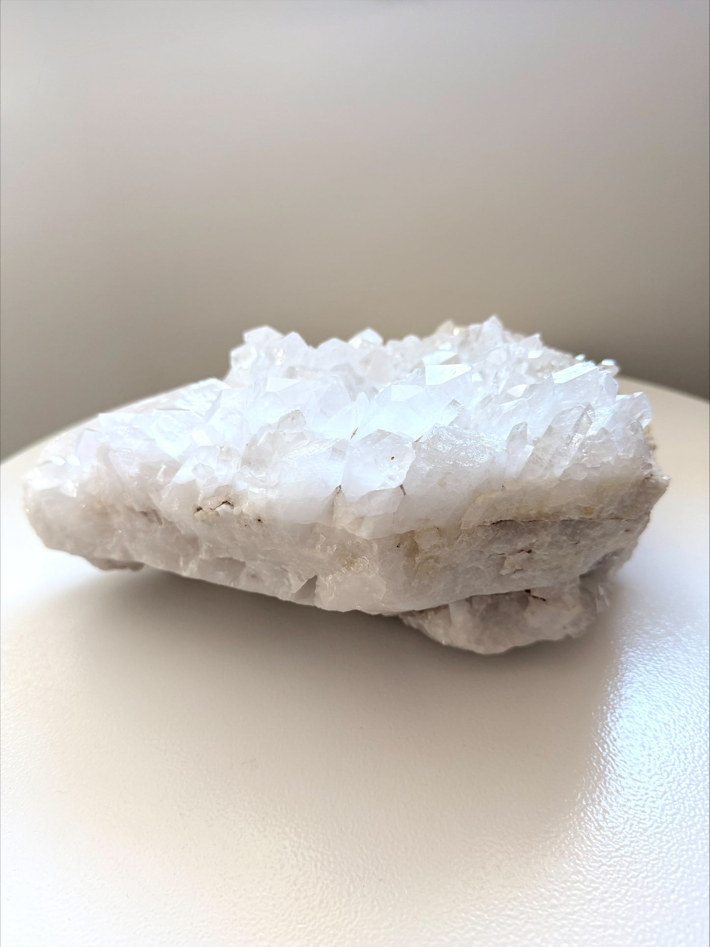 Large Clear Quartz Crystal Cluster on Natural Matrix
