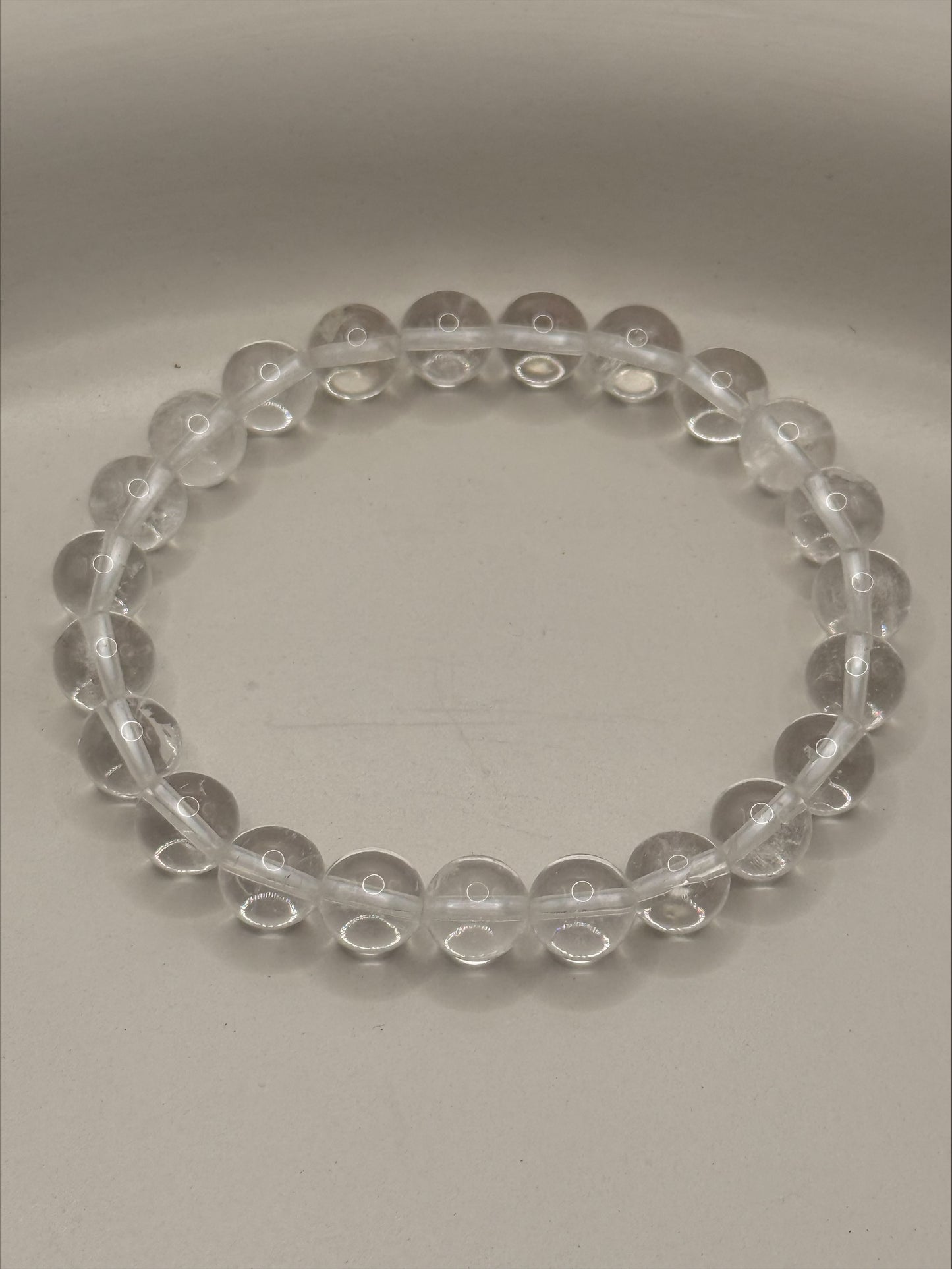 8mm Clear Quartz Crystal Bracelet