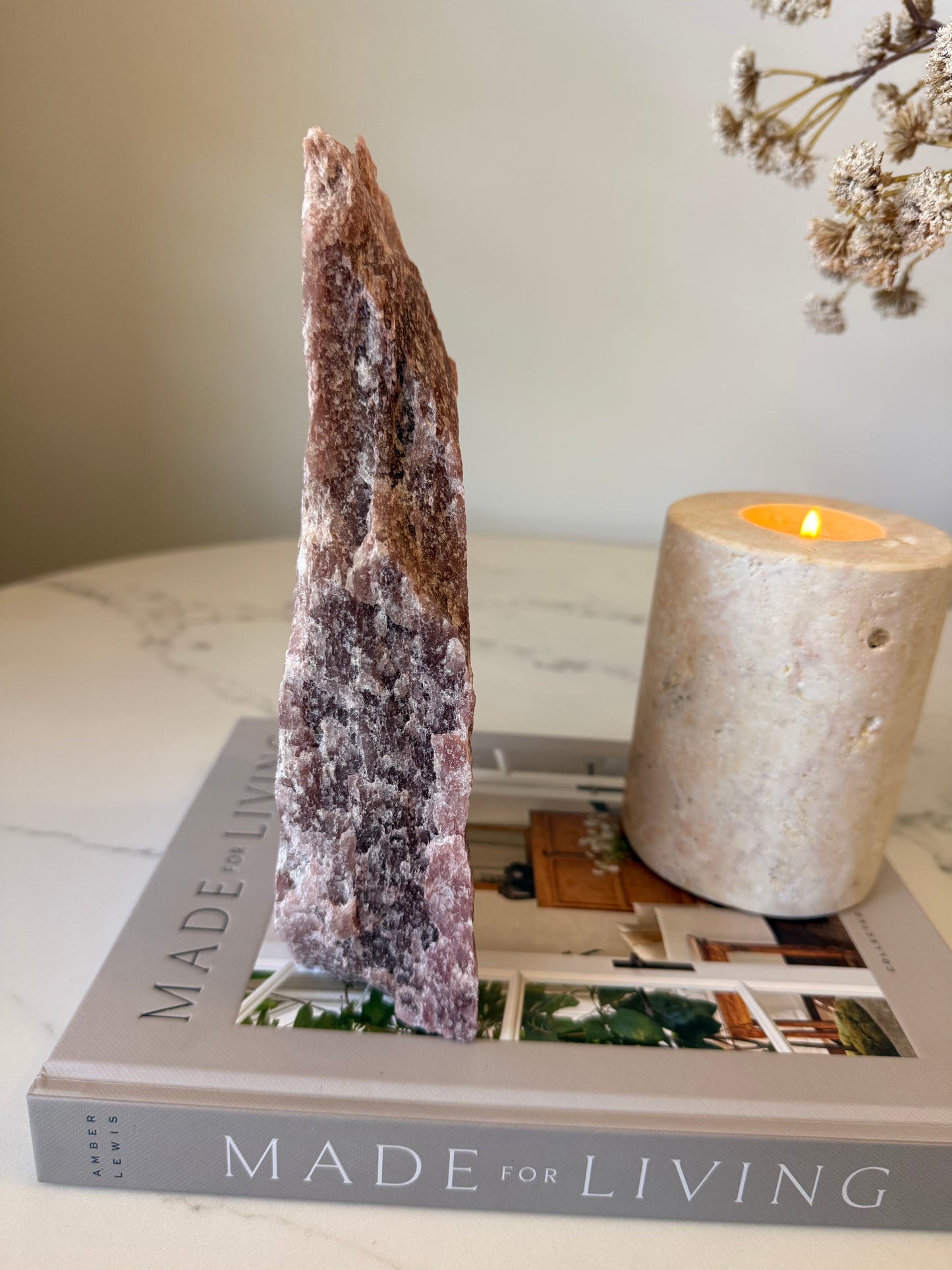 Red Fuchsite Rough Standing Specimen – 2.13kg