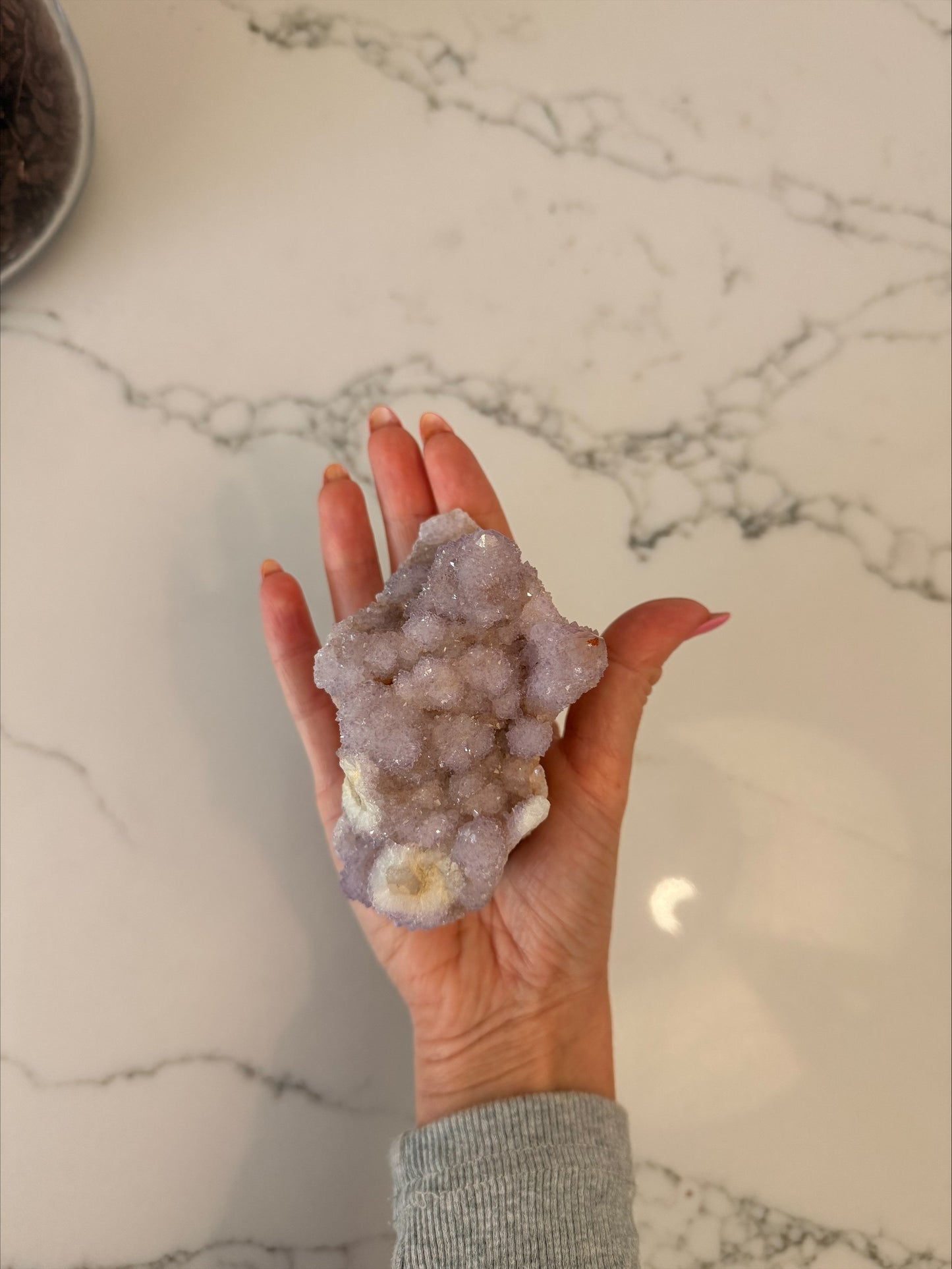 Spirit Quartz (Fairy Quartz) Cluster | 380 g | Natural Lilac Crystal