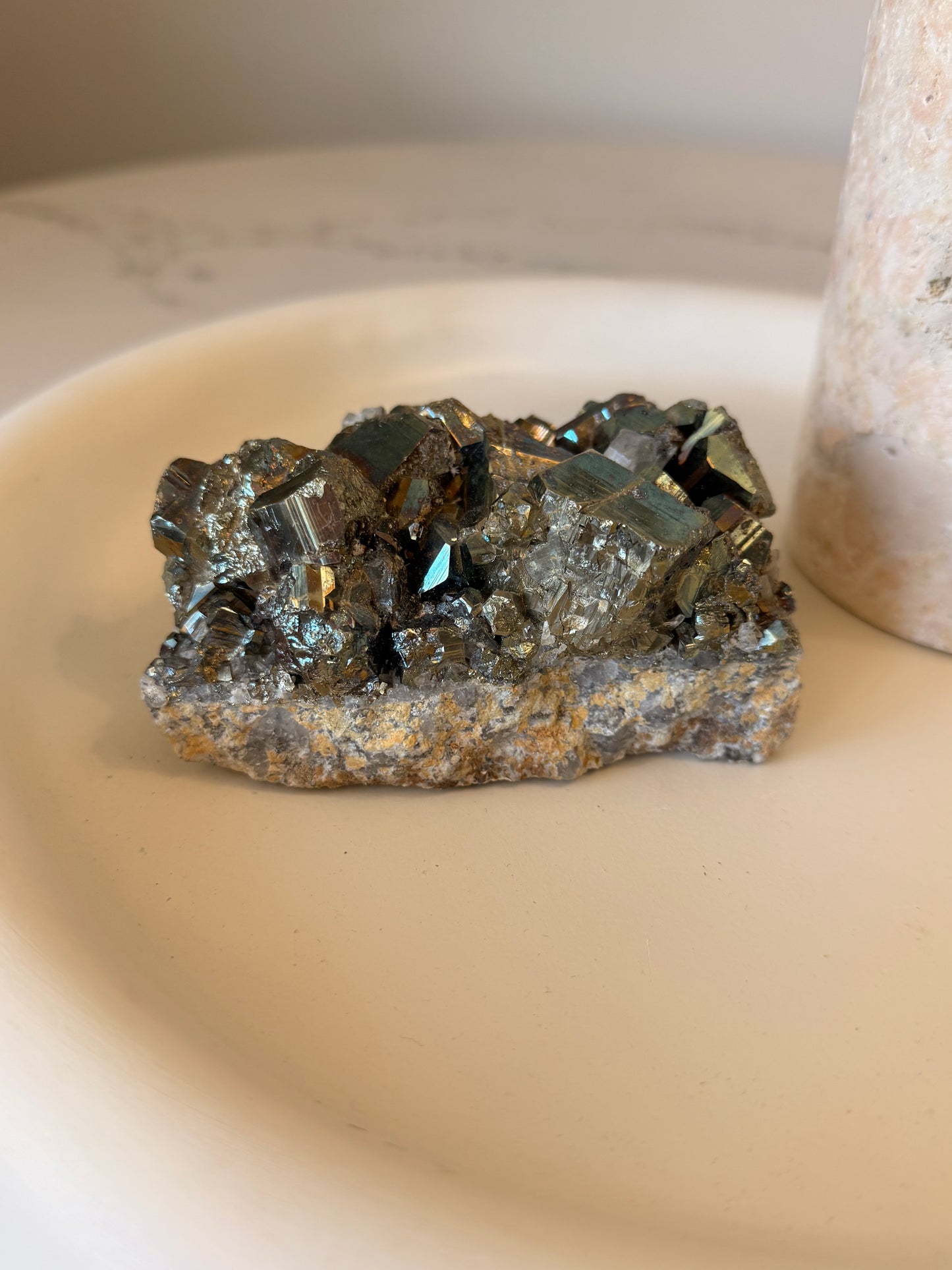 Pyrite & Quartz Crystal Cluster – 721g