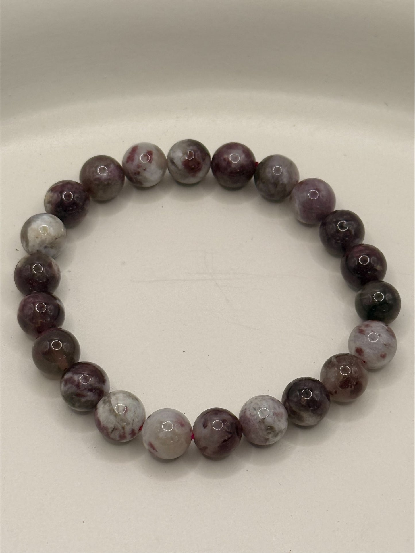 Pink Tourmaline Bracelet | 8mm Natural Crystal Beads