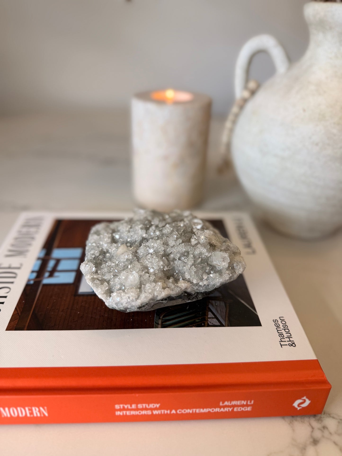 Apophyllite & Stilbite Cluster – 790g | Jalgaon, India