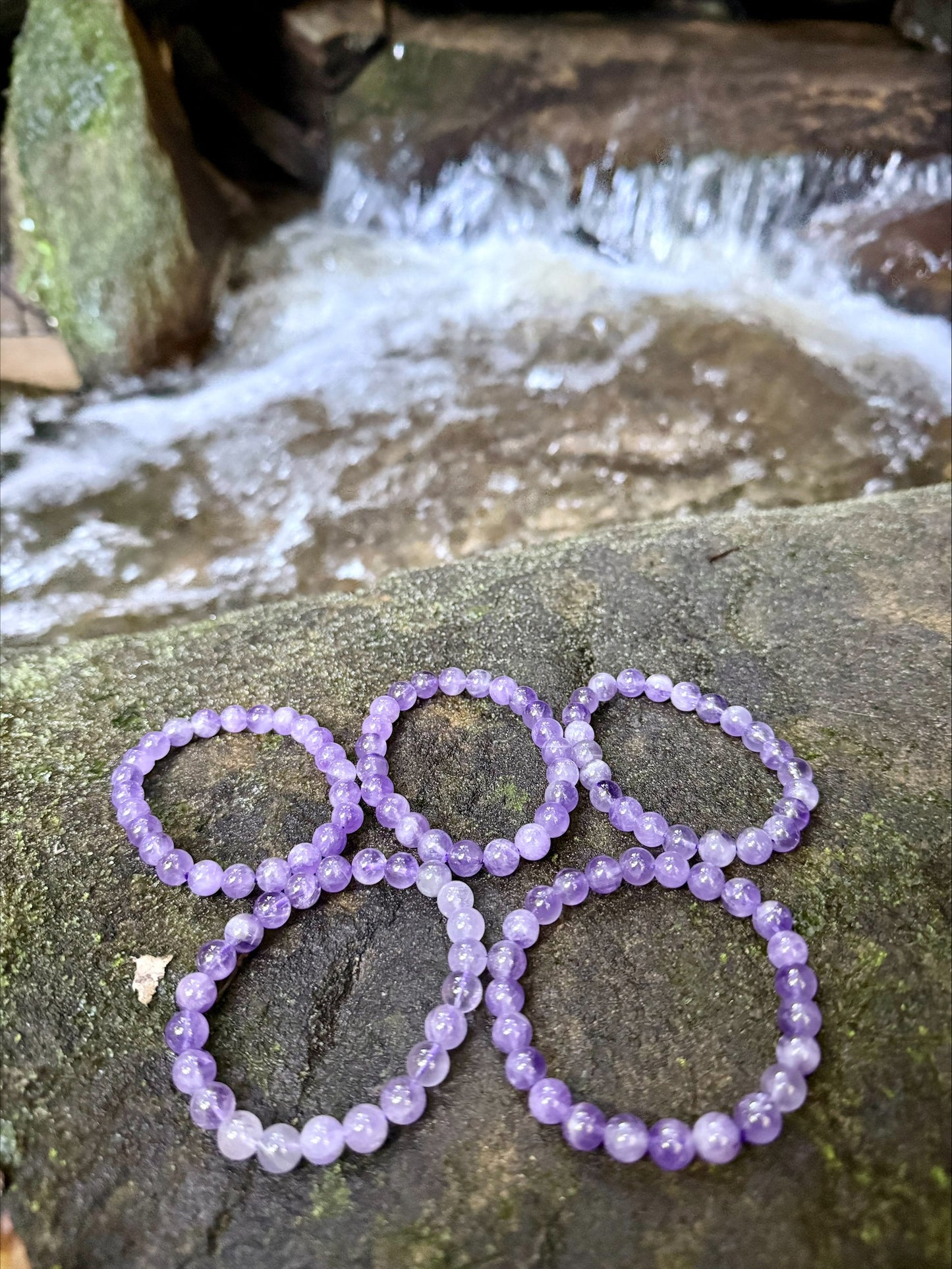 Amethyst Bracelet | 8mm Natural Crystal Beads