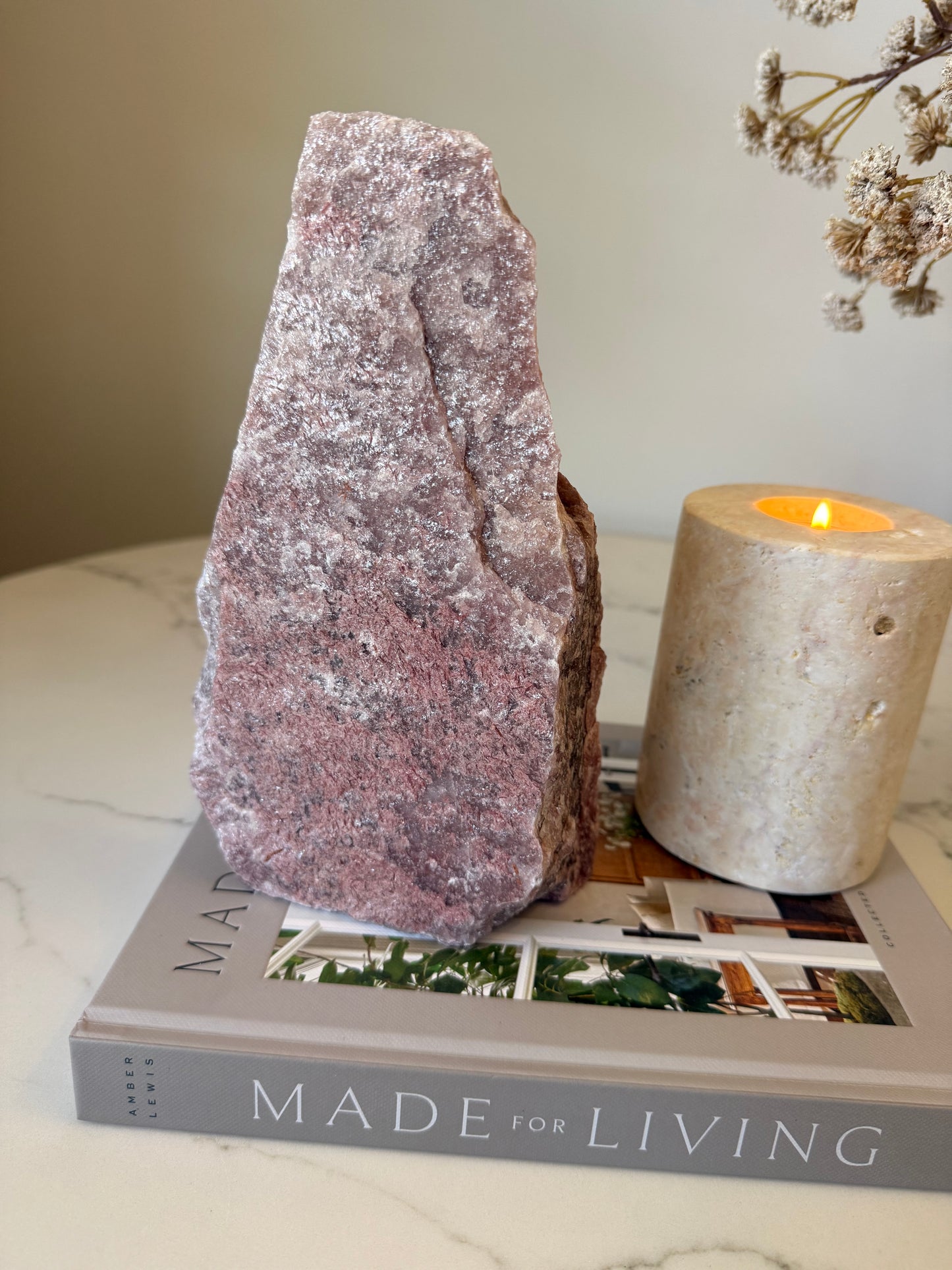 Red Fuchsite Rough Standing Specimen – 2.13kg