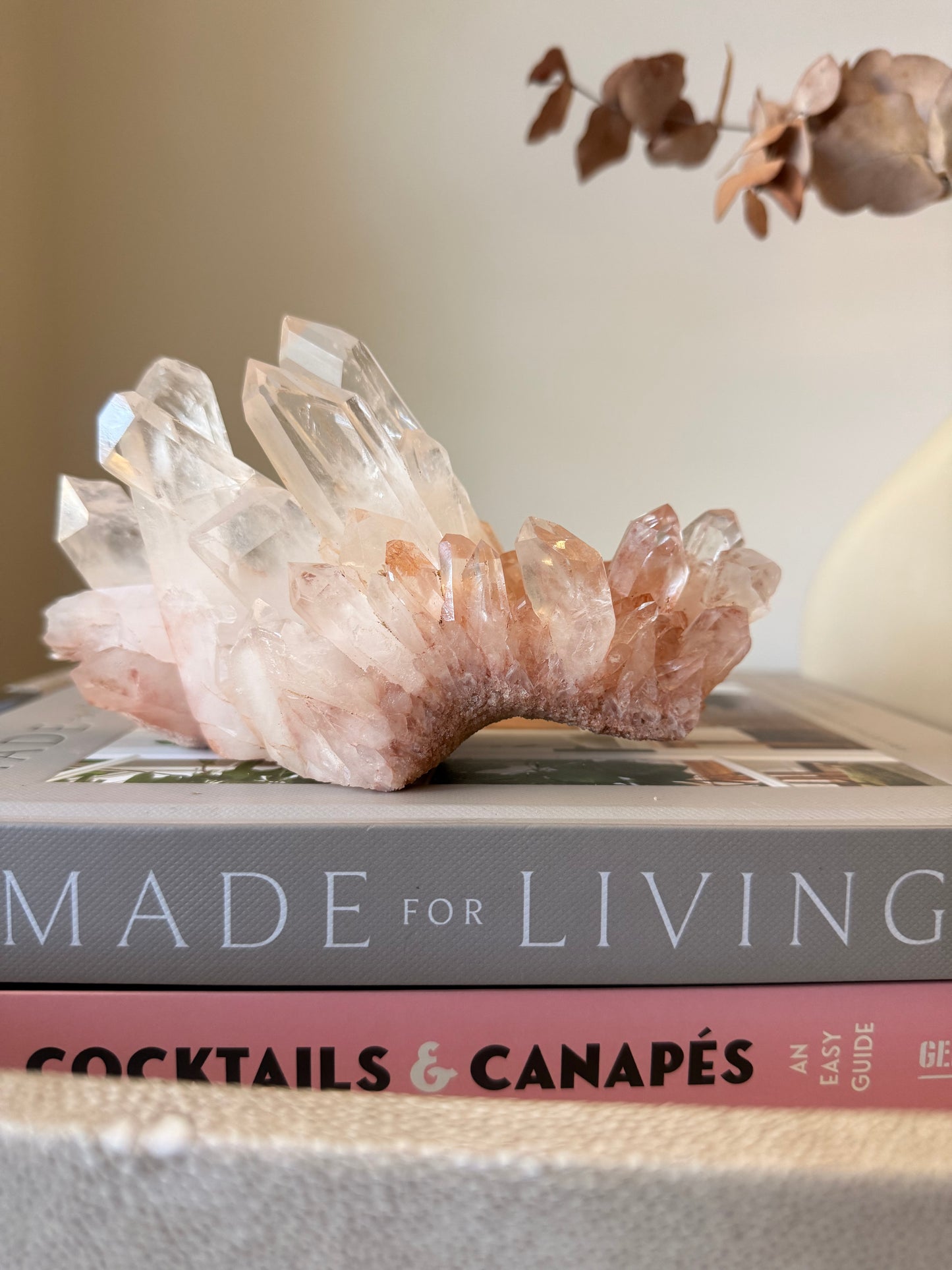 Pink Quartz Cluster – Madagascar – 719 g