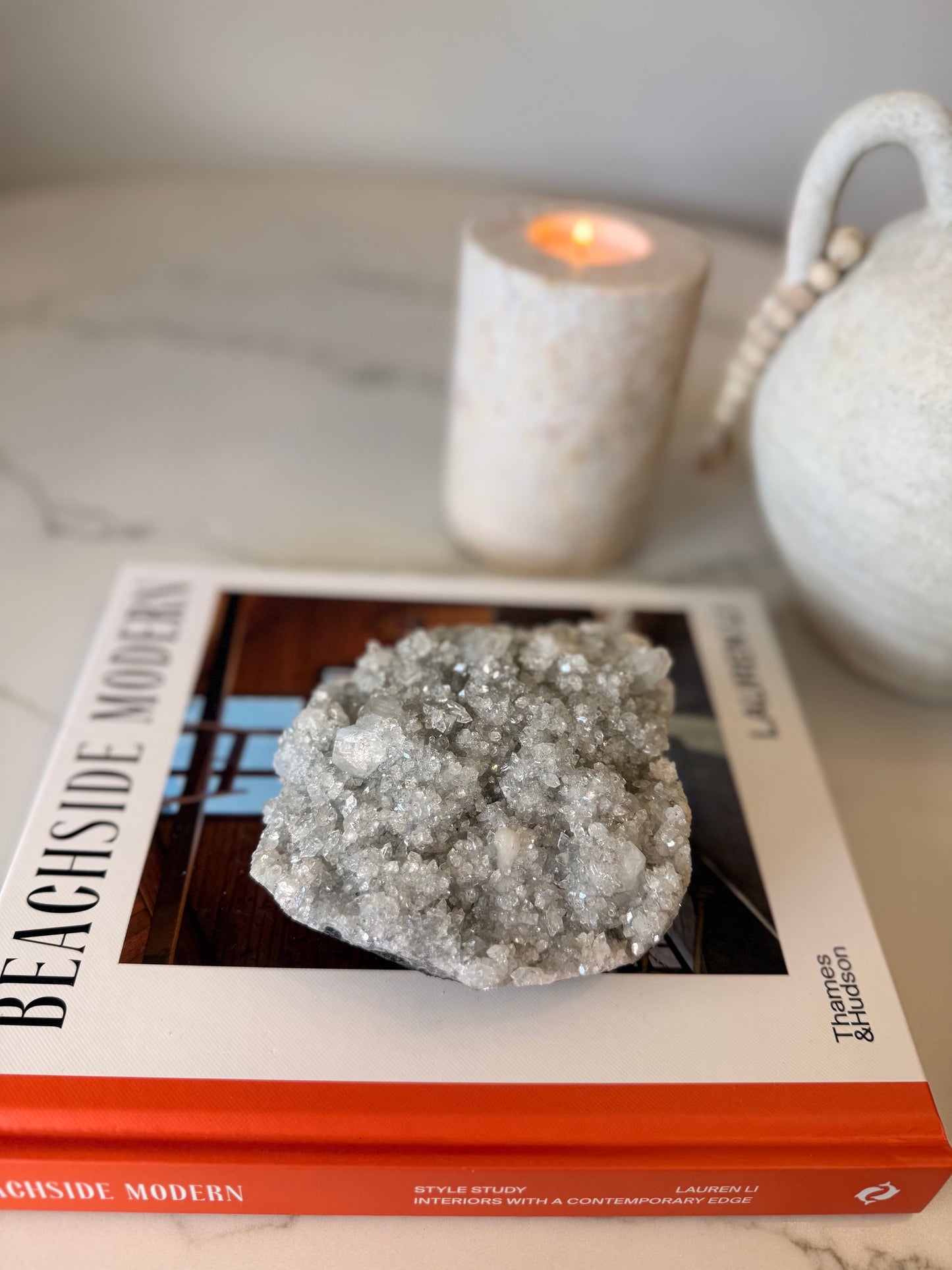 Apophyllite & Stilbite Cluster – 790g | Jalgaon, India