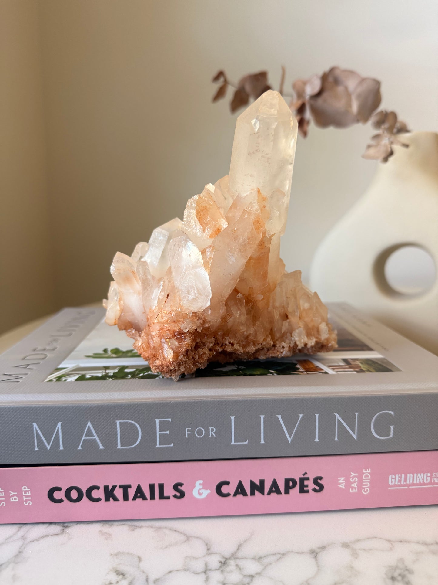 Pink Quartz Cluster – Madagascar – 966 g