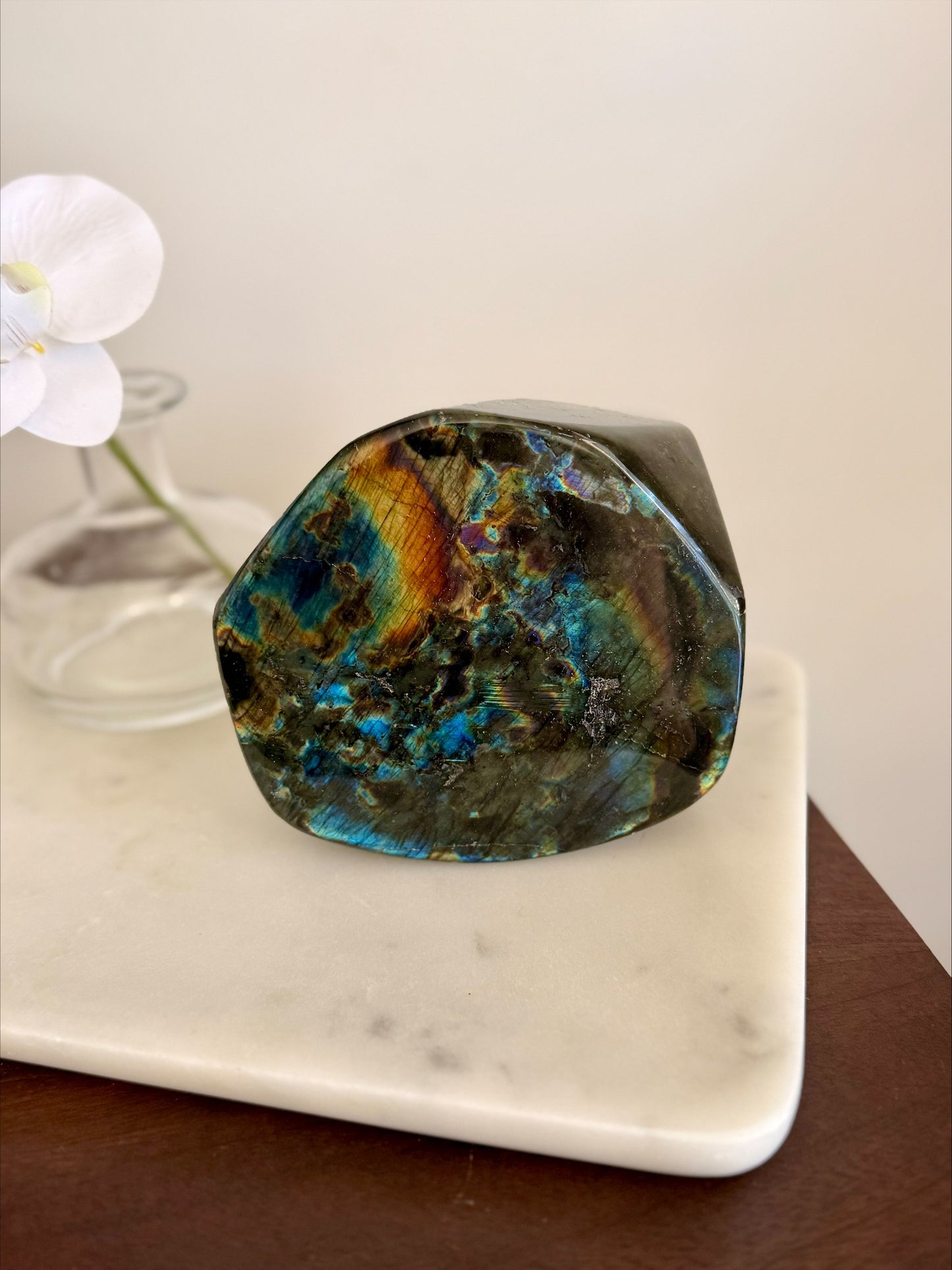 Labradorite Freeform 2.14kg – Electric Blue & Golden Flash Statement Piece