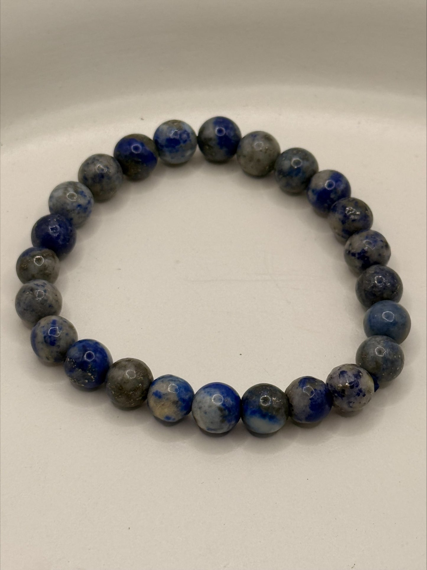 Lapis Lazuli Bracelet | 8mm Natural Crystal Beads