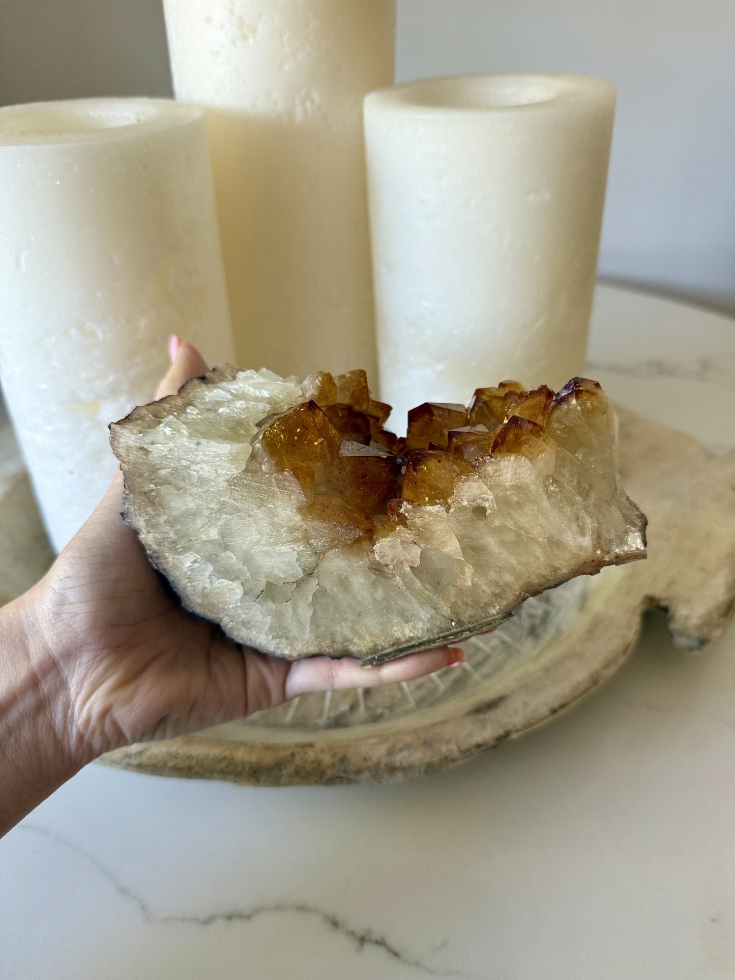 Golden Citrine Crystal Cluster | 977g