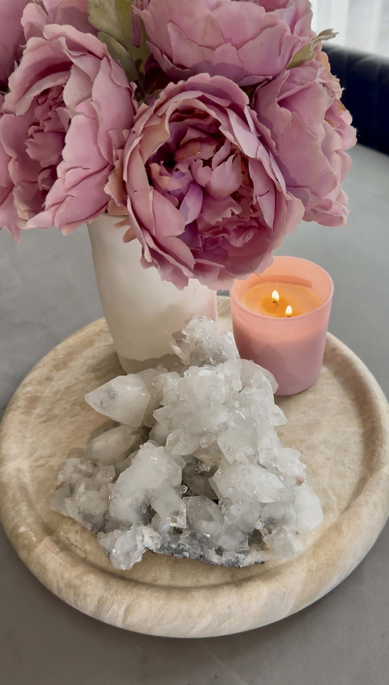 Statement Apophyllite & Stilbite Crystal Cluster 2.3kg