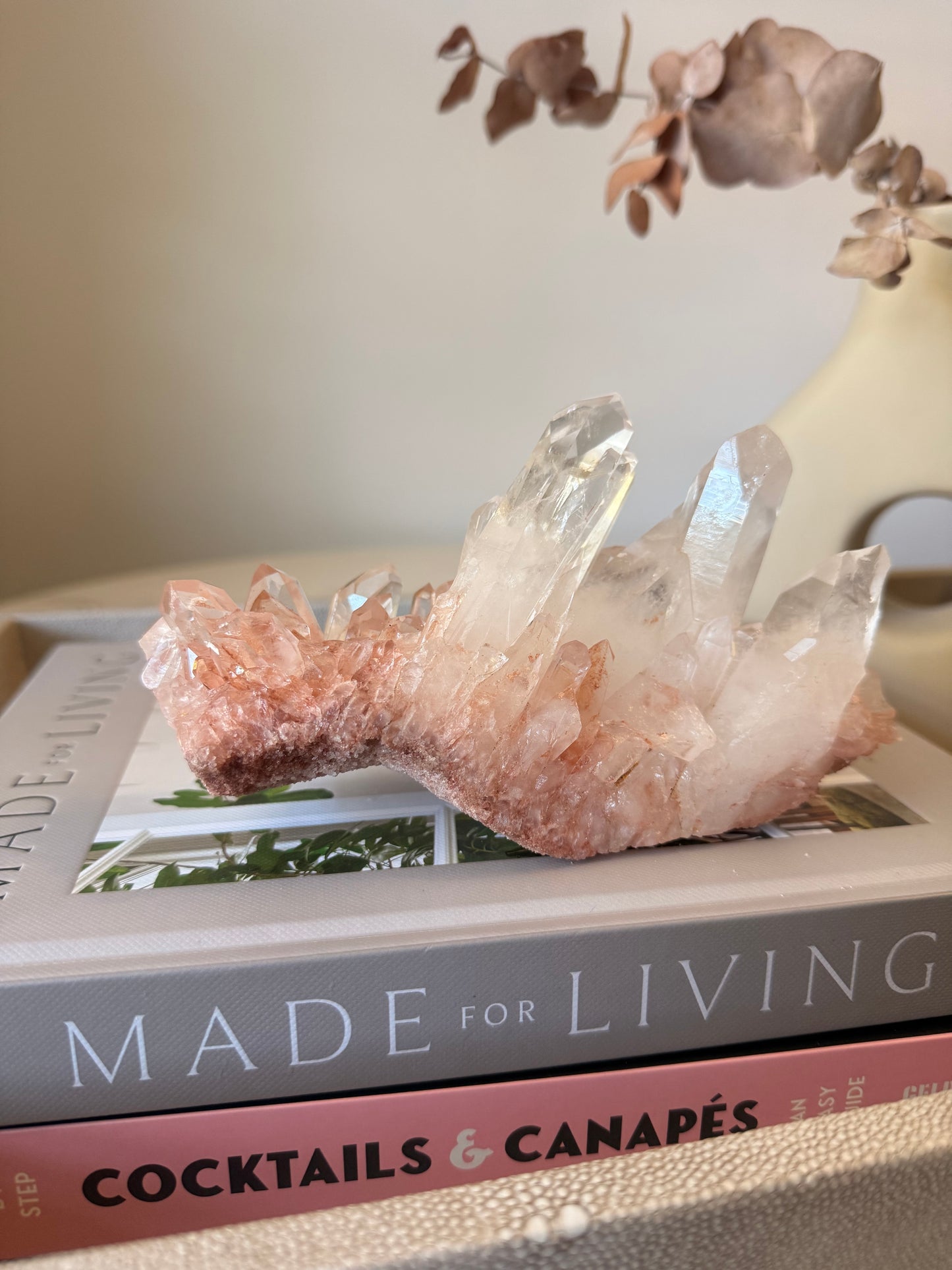 Pink Quartz Cluster – Madagascar – 719 g
