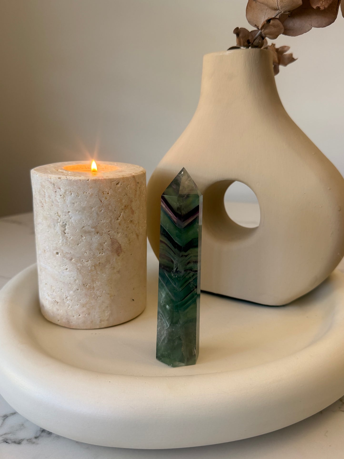 Rainbow Fluorite Tower – 230g