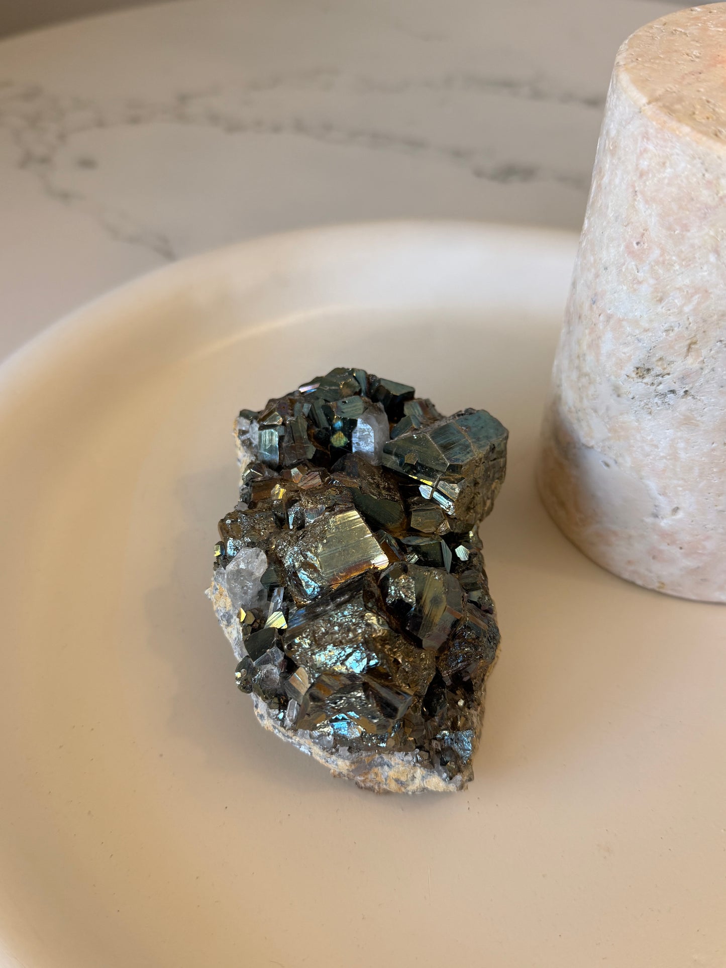 Pyrite & Quartz Crystal Cluster – 721g