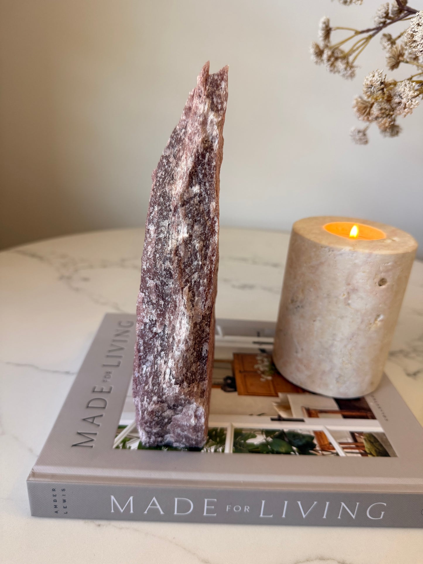 Red Fuchsite Rough Standing Specimen – 2.13kg