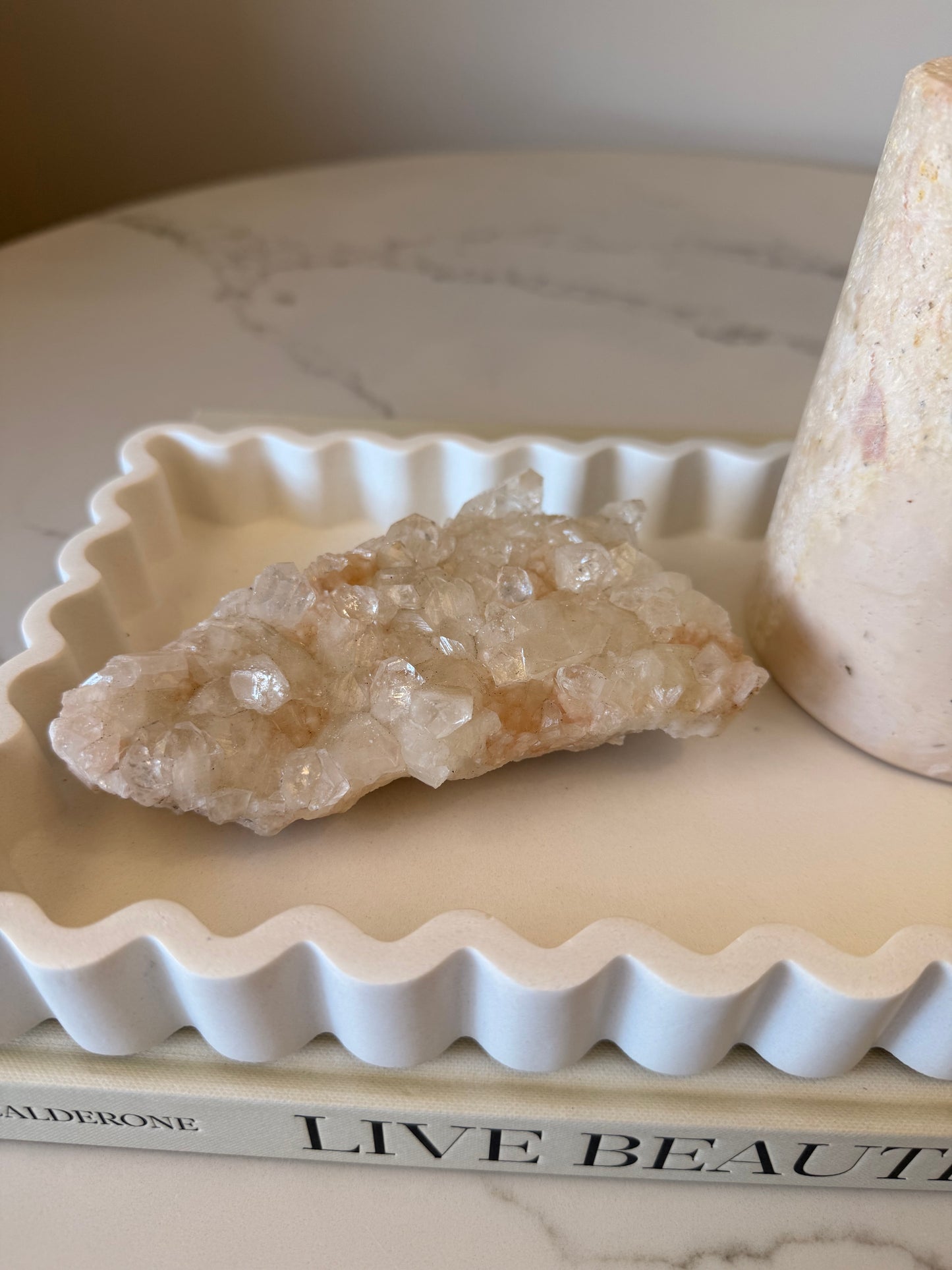 Apophyllite & Stilbite Cluster – Jalgaon, India