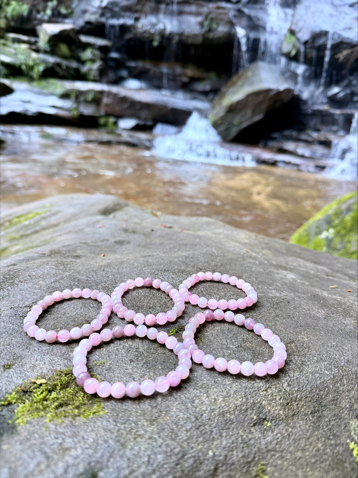 Madagascar Rose Quartz Bracelet | 8mm Natural Crystal Beads