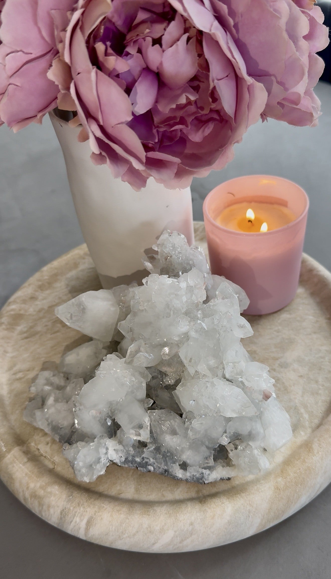 Statement Apophyllite & Stilbite Crystal Cluster 2.3kg