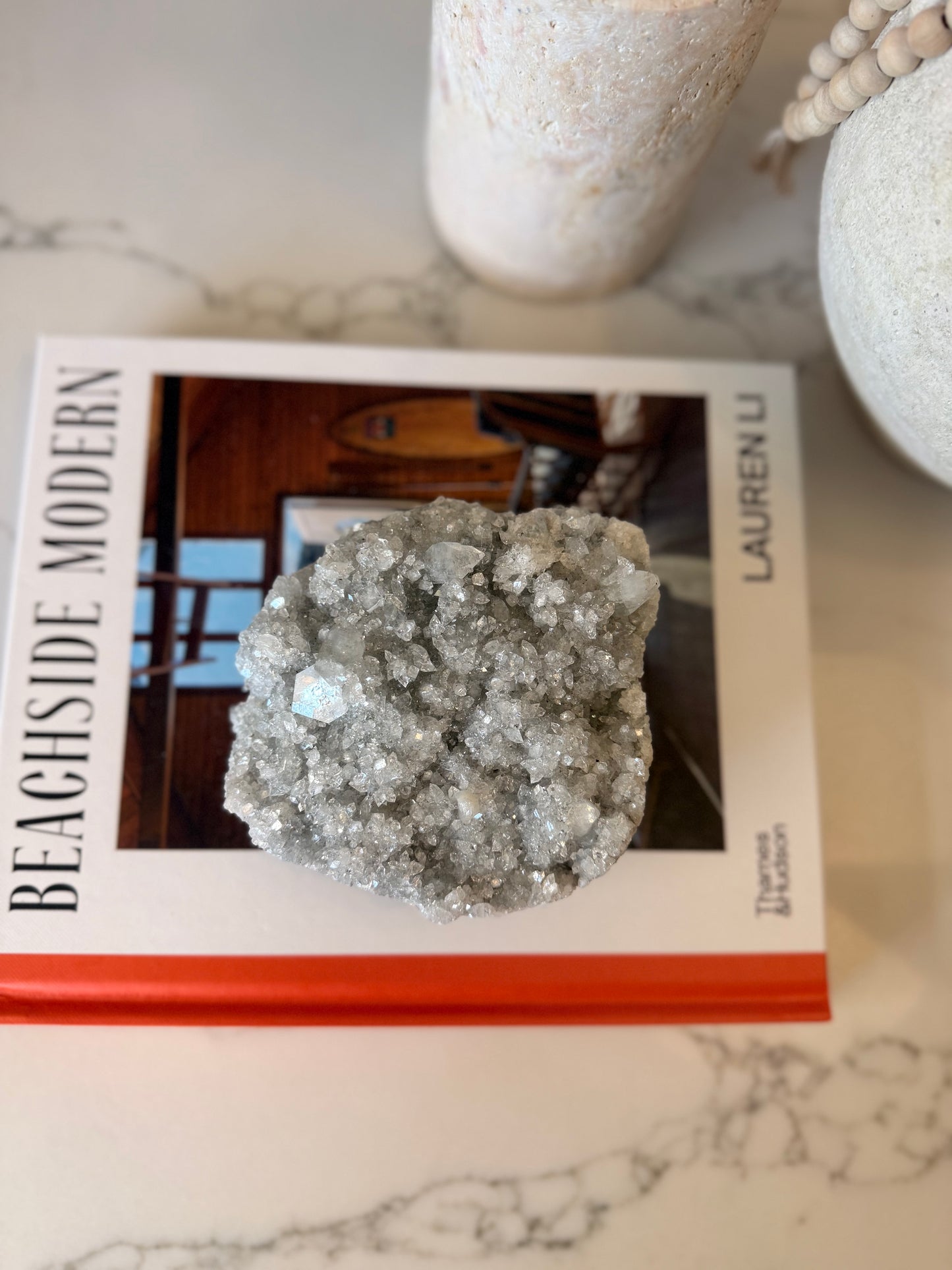 Apophyllite & Stilbite Cluster – 790g | Jalgaon, India