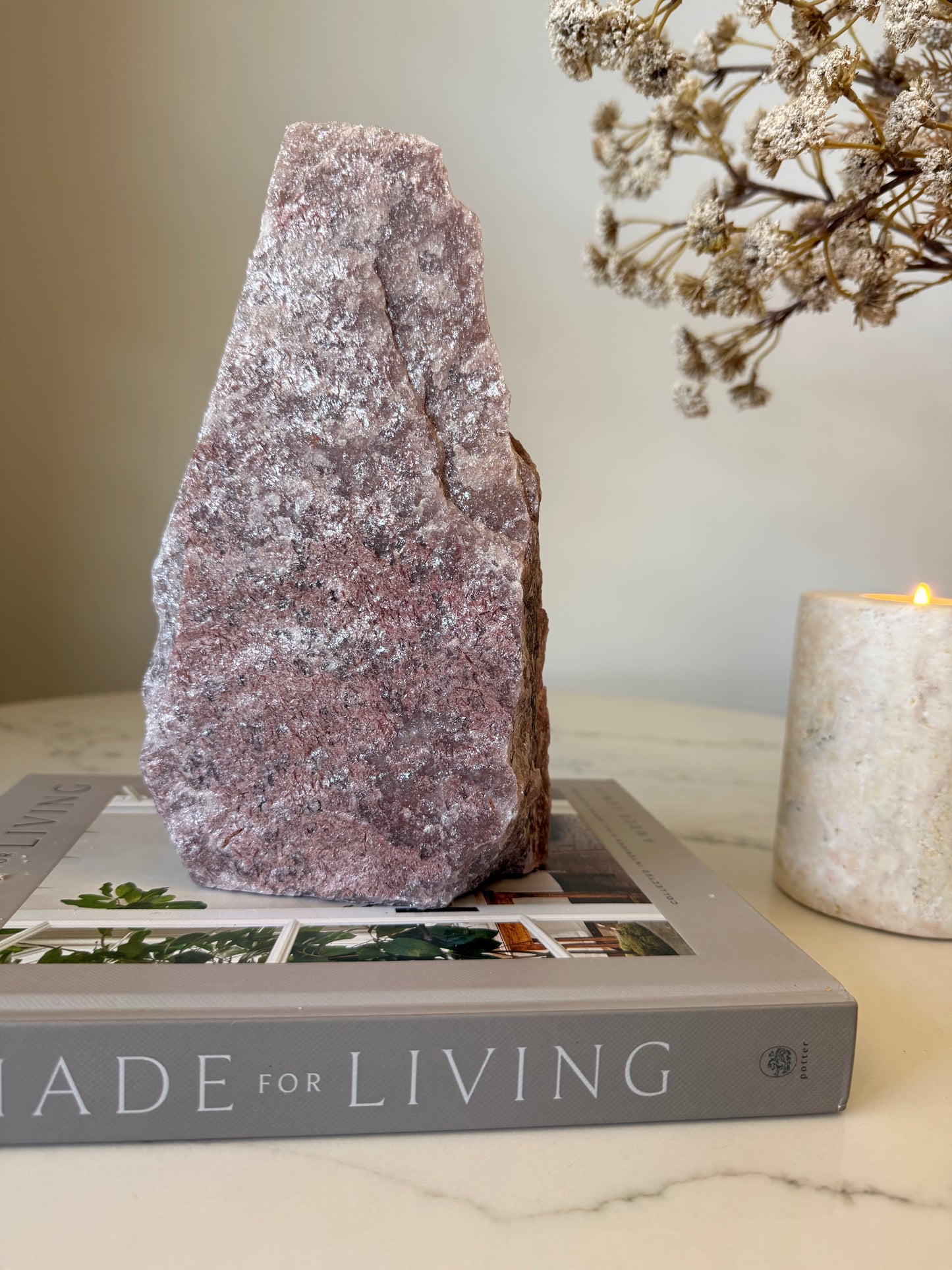 Red Fuchsite Rough Standing Specimen – 2.13kg