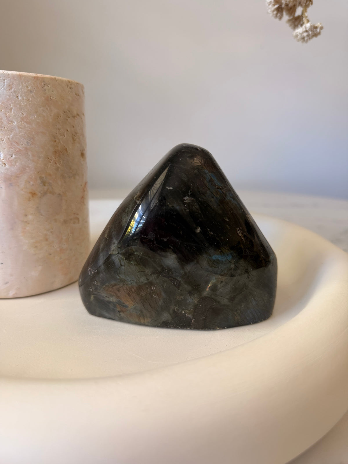 Labradorite Freeform with Rainbow Flash – 723g