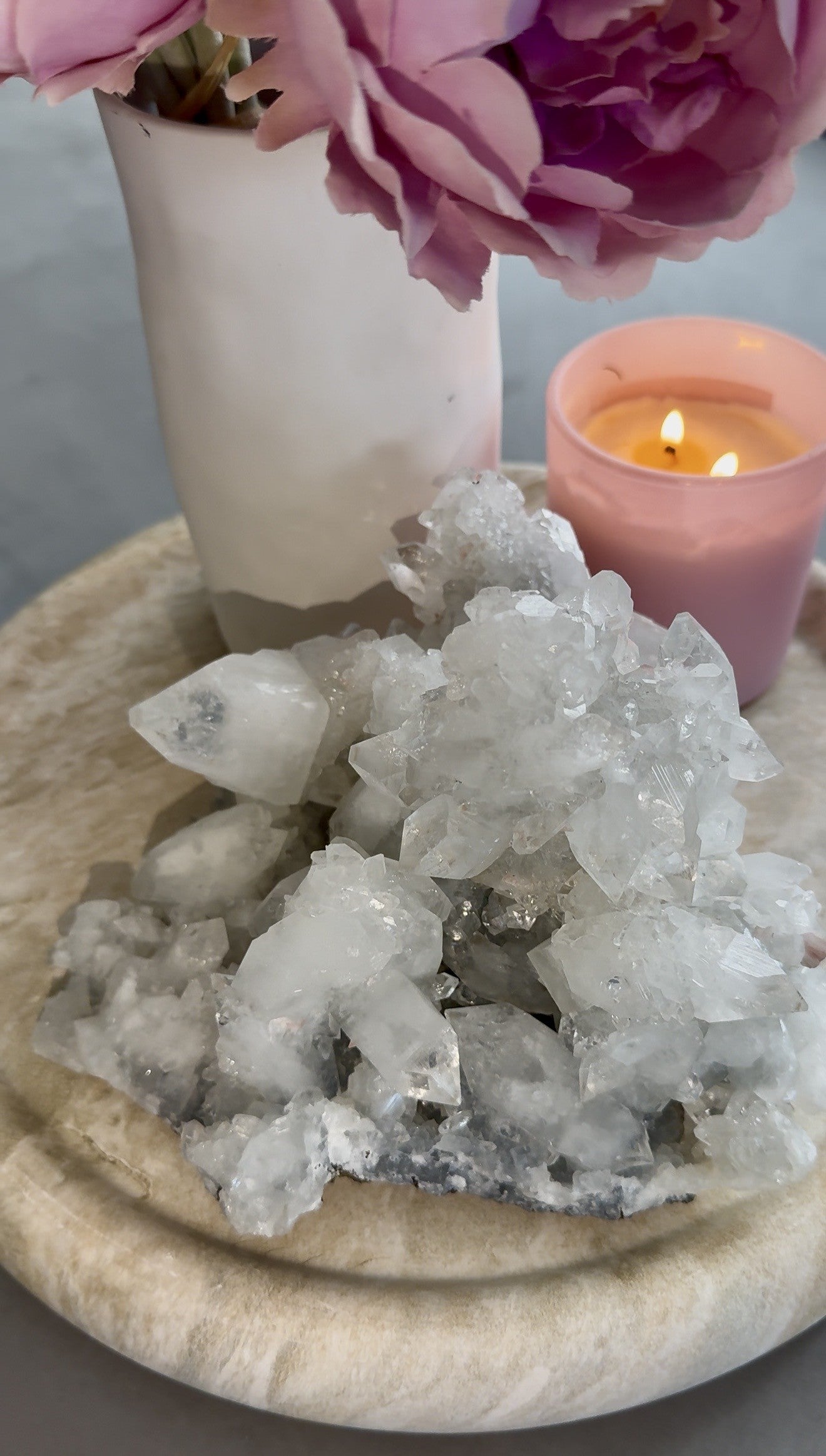 Statement Apophyllite & Stilbite Crystal Cluster 2.3kg