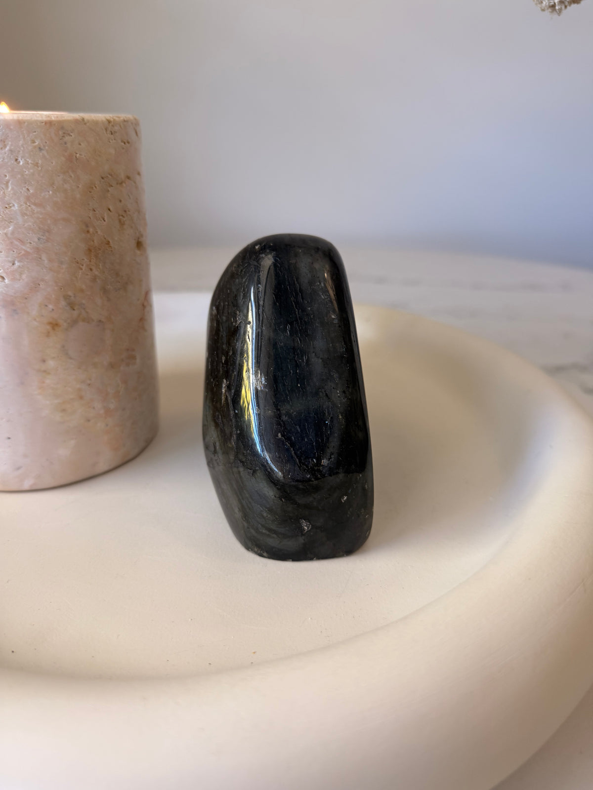 Labradorite Freeform with Rainbow Flash – 723g