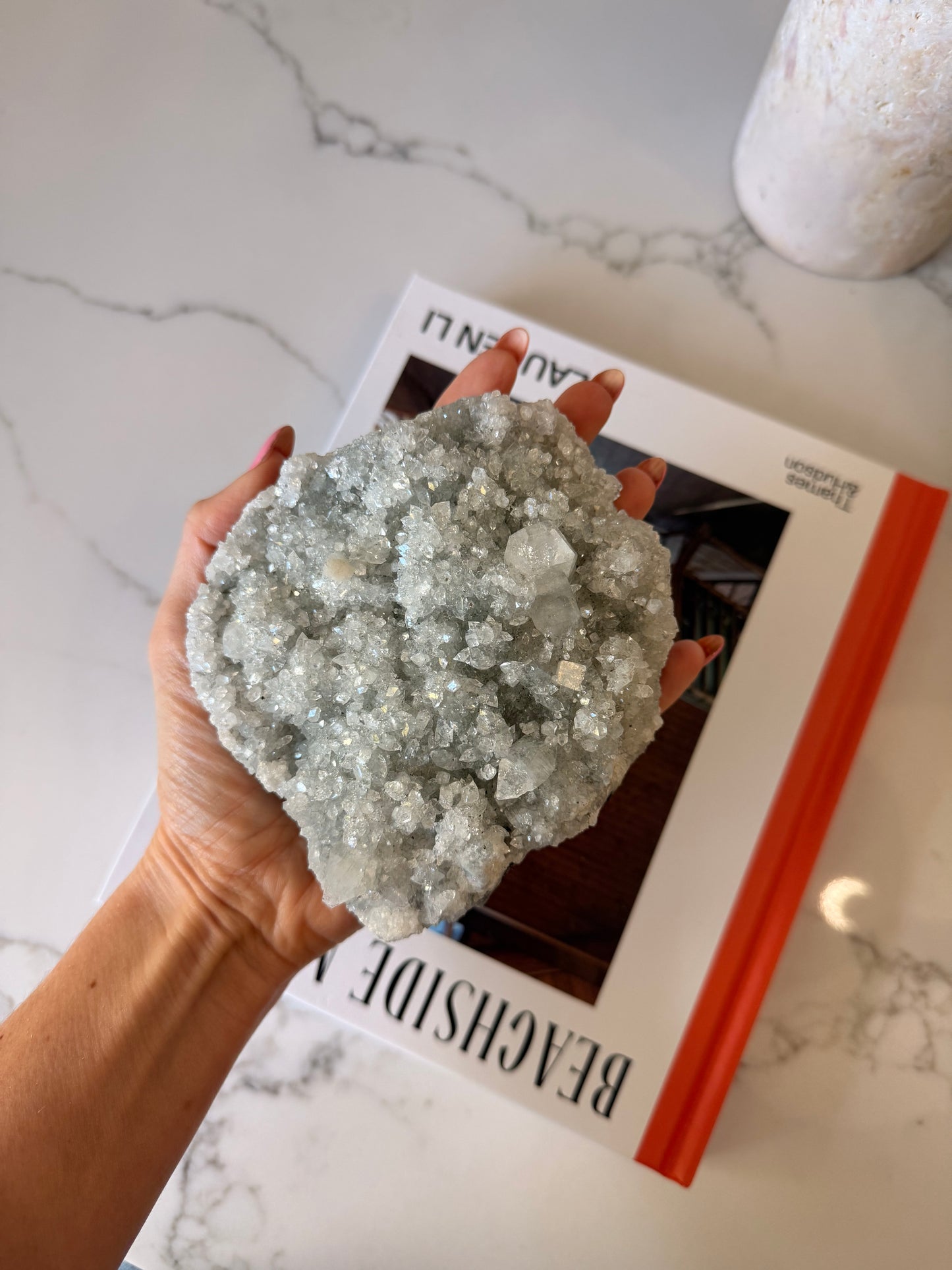 Apophyllite & Stilbite Cluster – 790g | Jalgaon, India