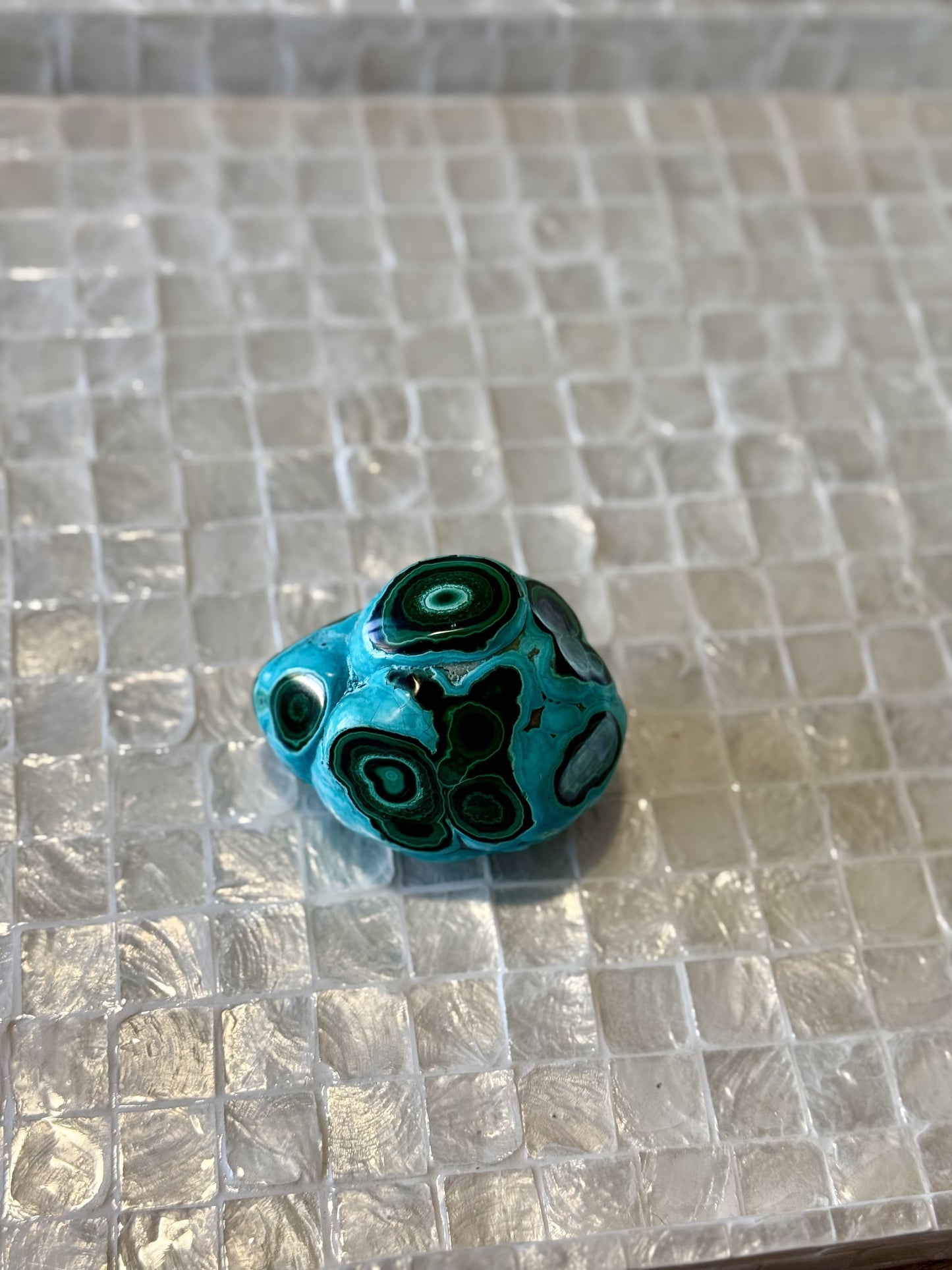 Polished Chrysocolla & Malachite Freeform