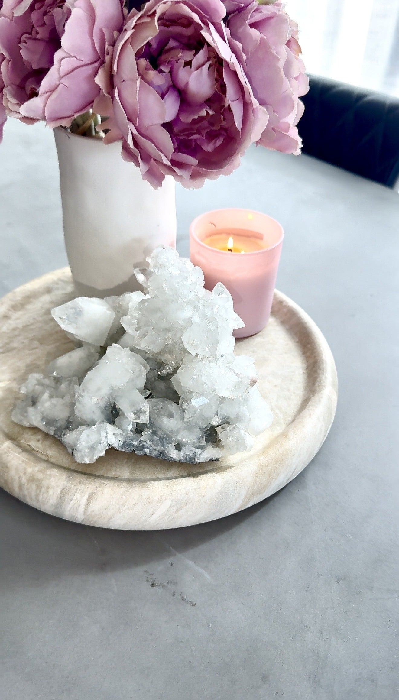 Statement Apophyllite & Stilbite Crystal Cluster 2.3kg