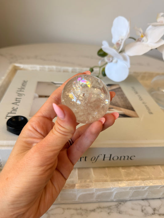 Clear Quartz Rainbow Sphere – 146g