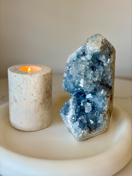 Large Celestite Crystal Cluster | 3.106kg