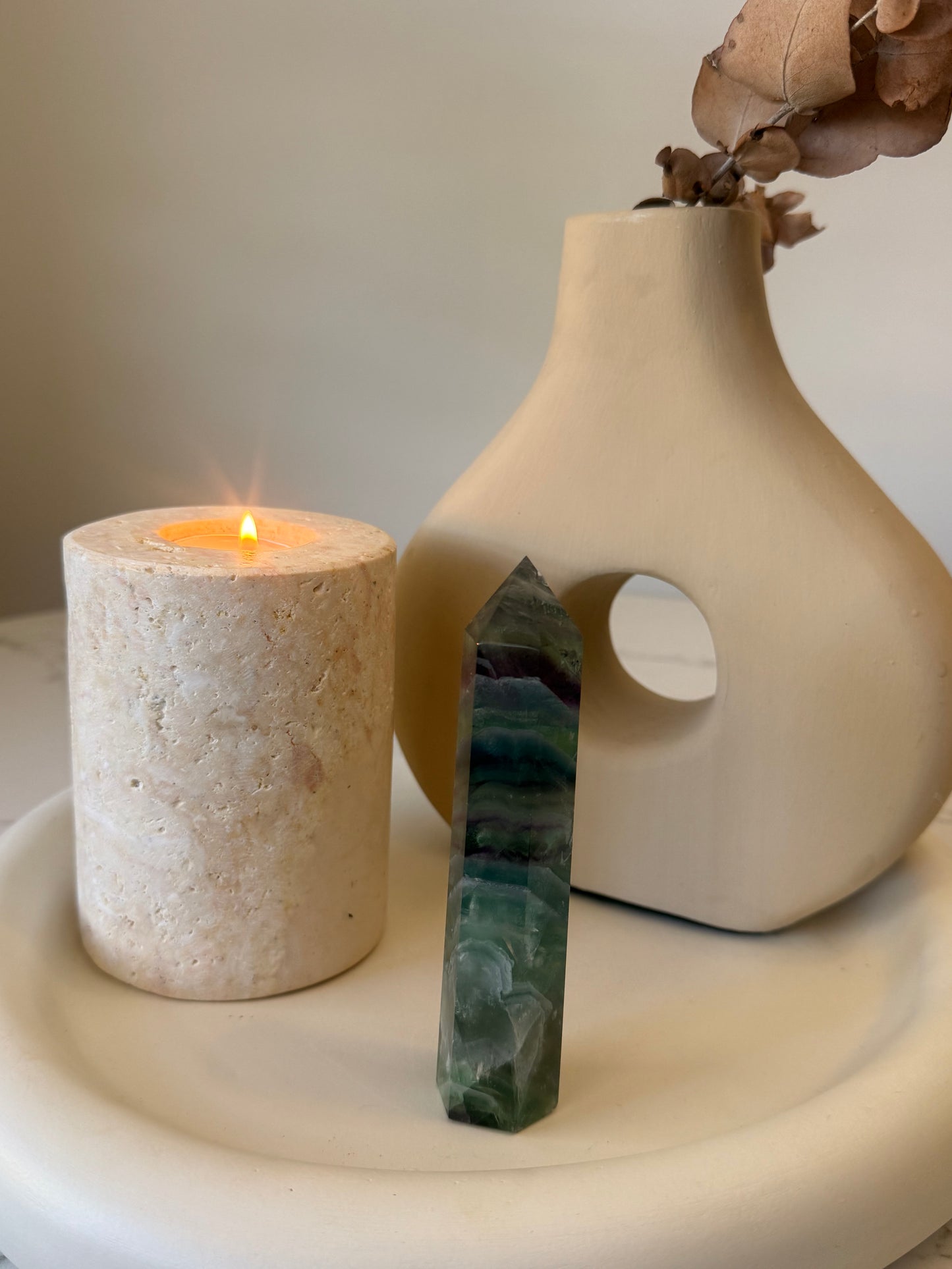 Rainbow Fluorite Tower – 230g