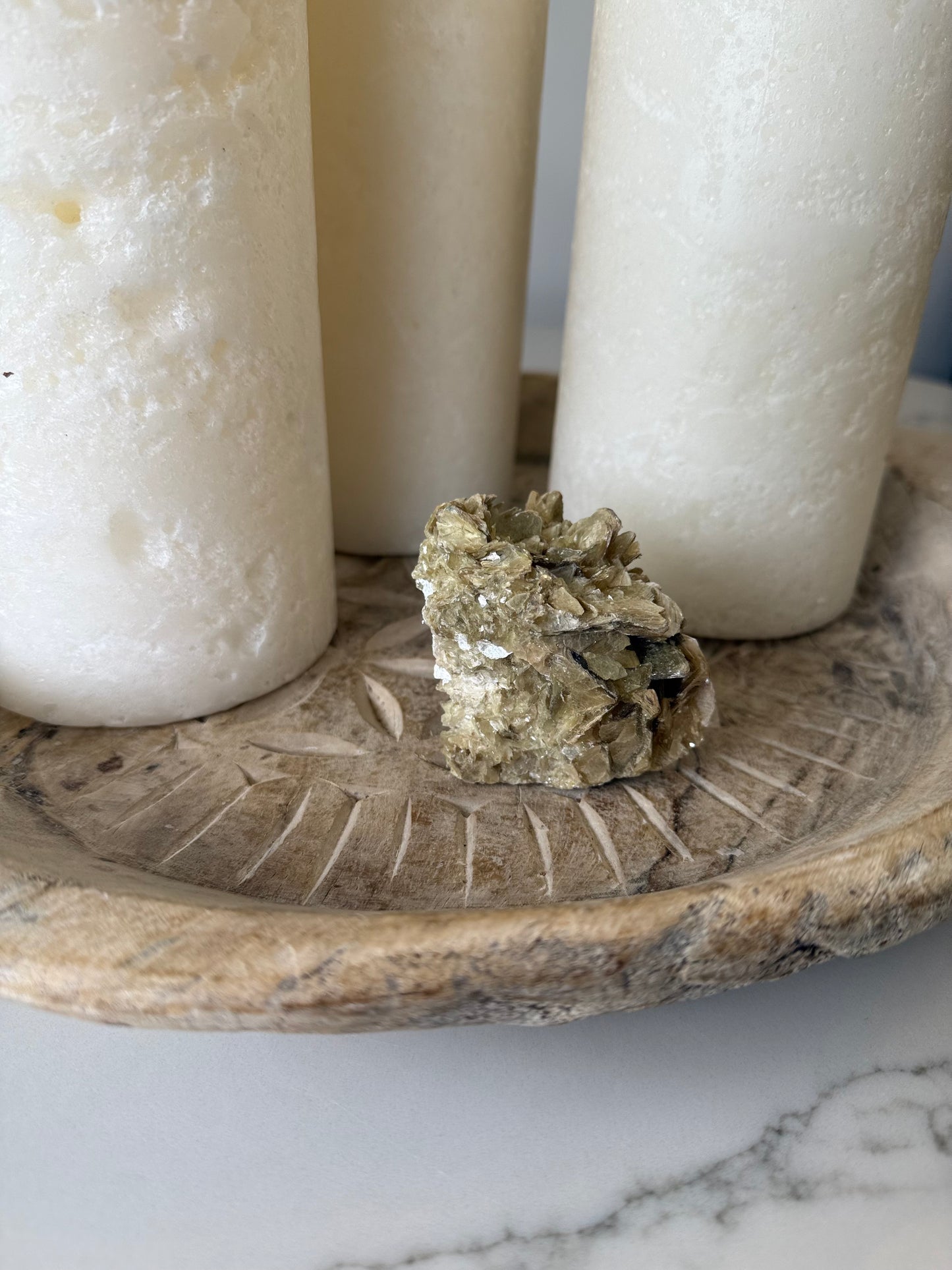 Yellow Mica (Muscovite) & Quartz Cluster – 273g