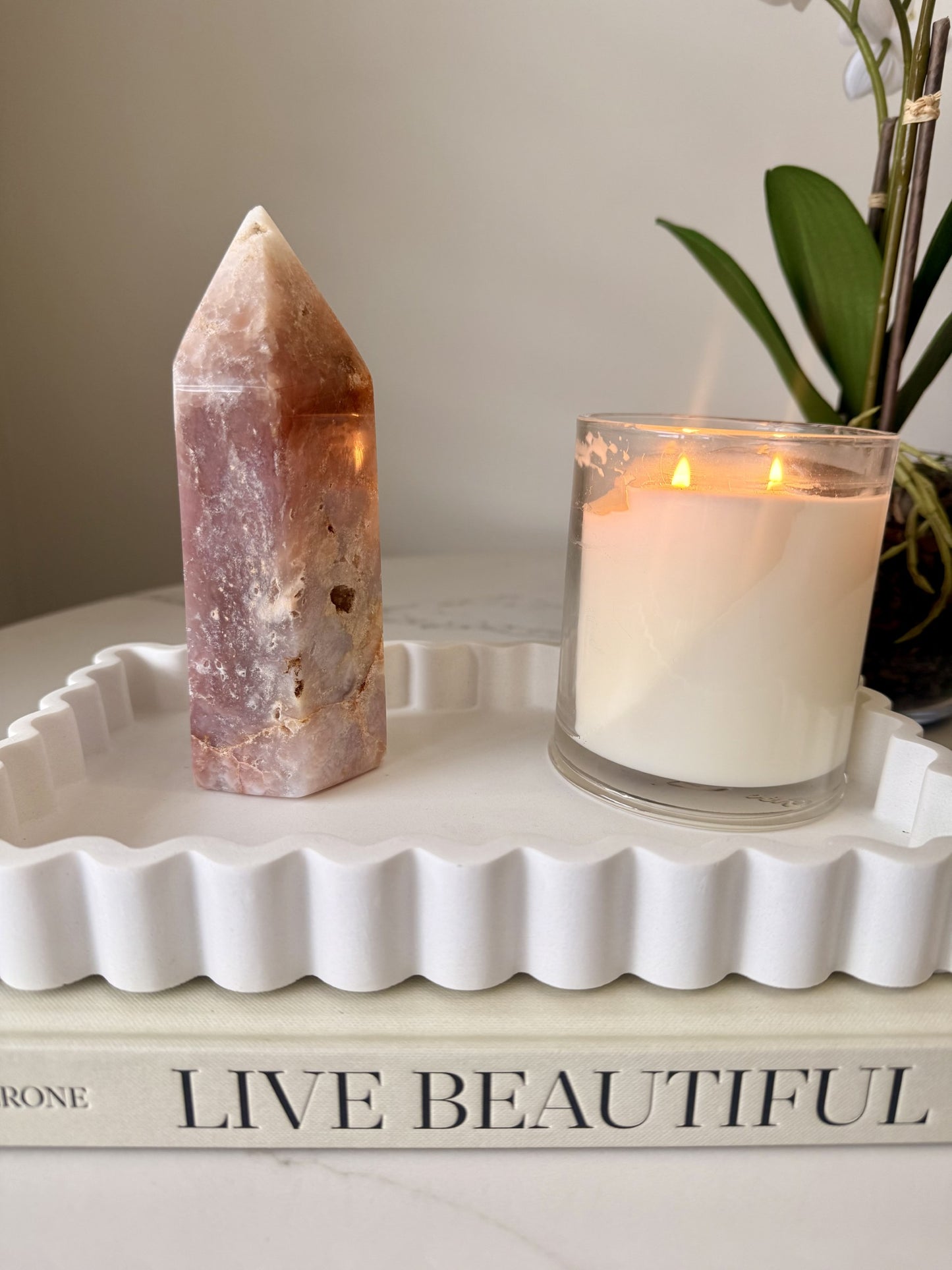 Pink Amethyst Tower – Approx. 16.5 cm | 1kg