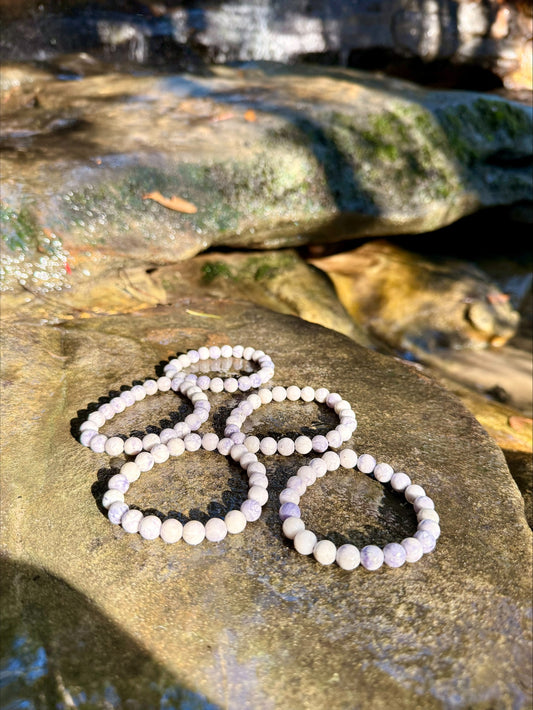Tiffany Jasper Bracelet | 8mm Natural Crystal Beads