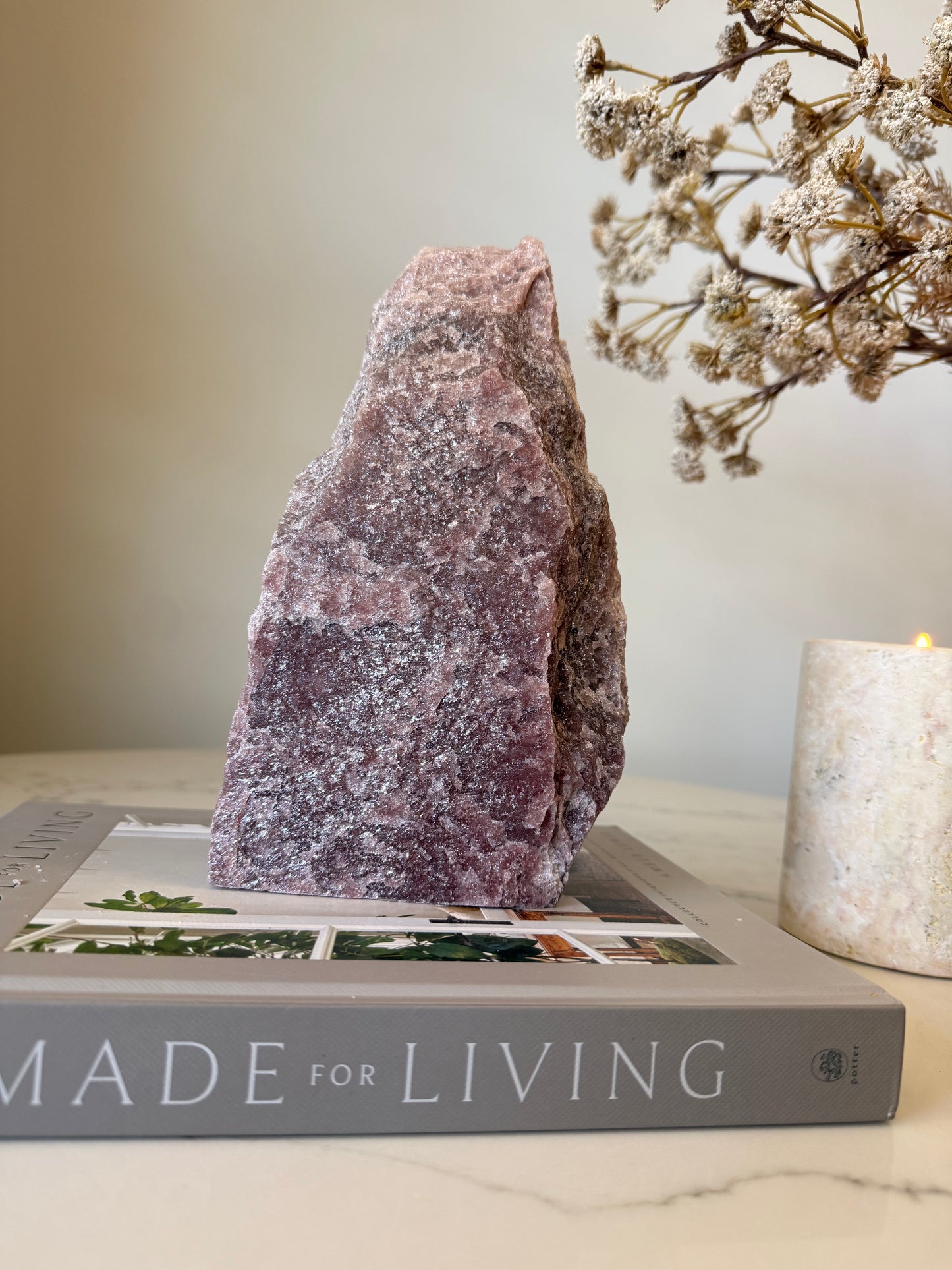 Red Fuchsite Rough Standing Specimen – 2.13kg