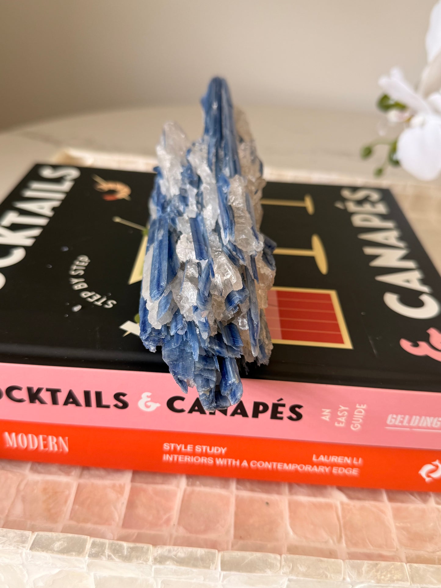Blue Kyanite with Quartz Cluster – 763g