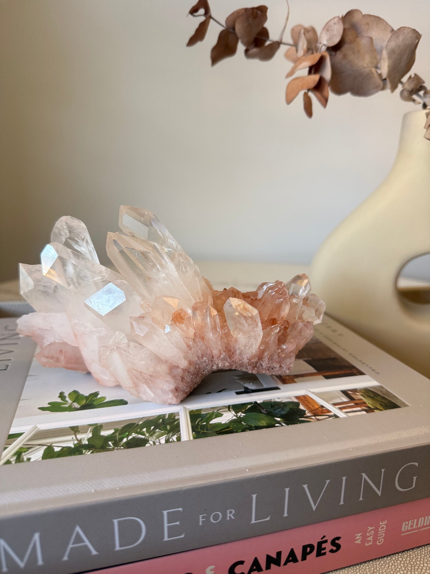 Pink Quartz Cluster – Madagascar – 719 g