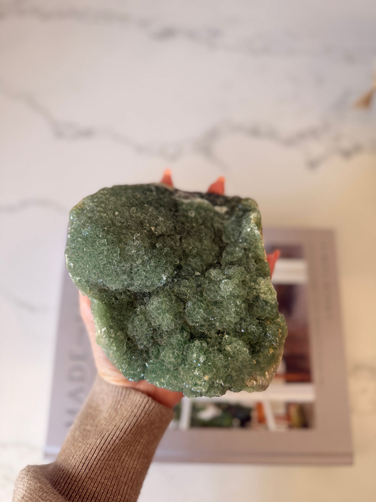 Green Fluorite Statement Cluster – 1.537kg