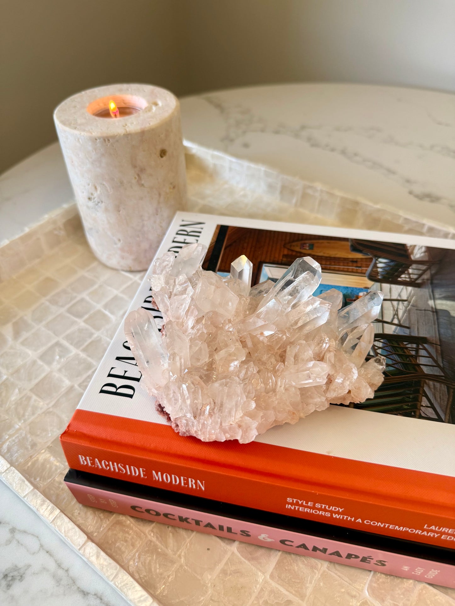Pink Quartz Cluster – 488 g
