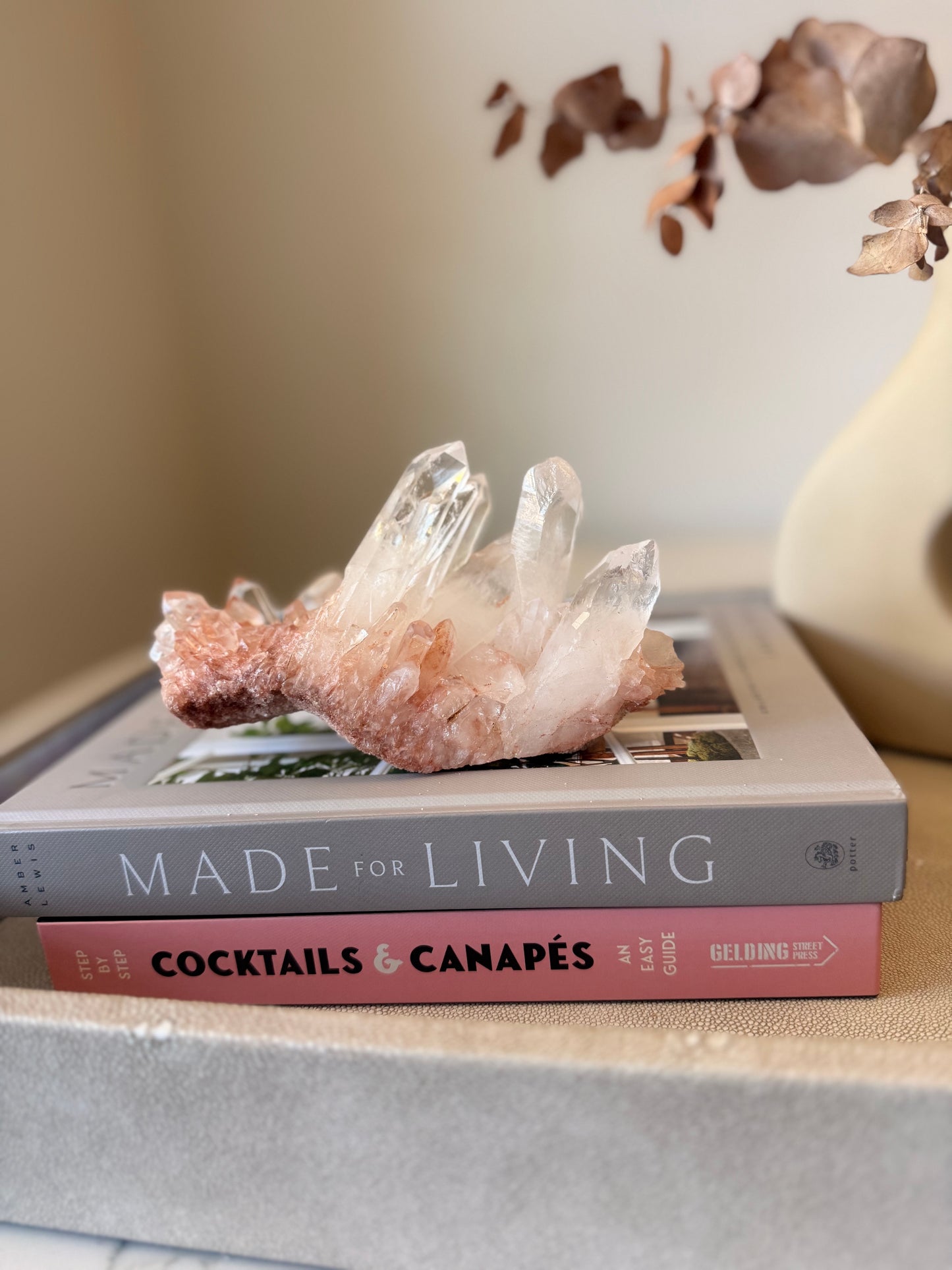 Pink Quartz Cluster – Madagascar – 719 g