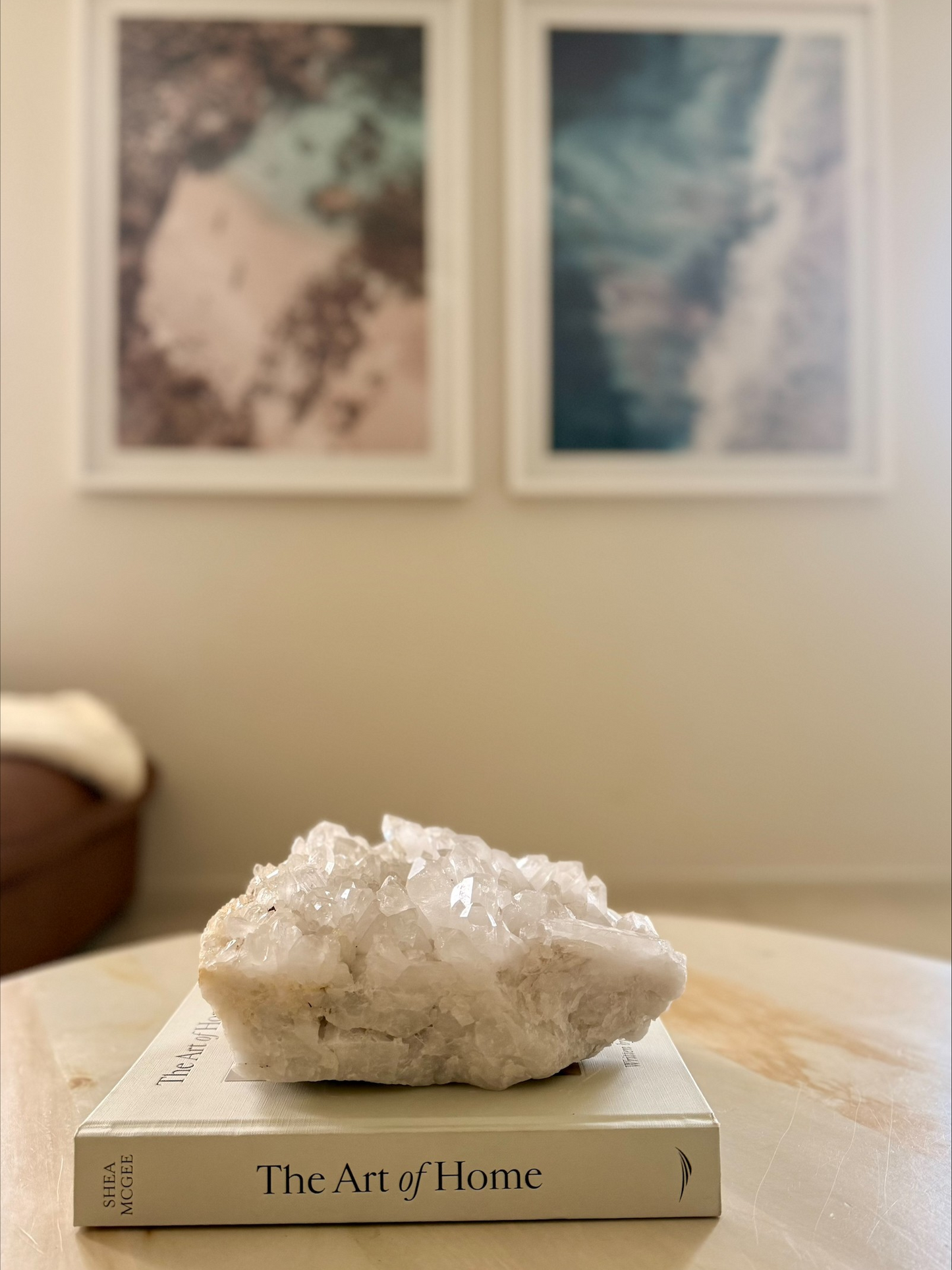 Large Clear Quartz Crystal Cluster on Natural Matrix