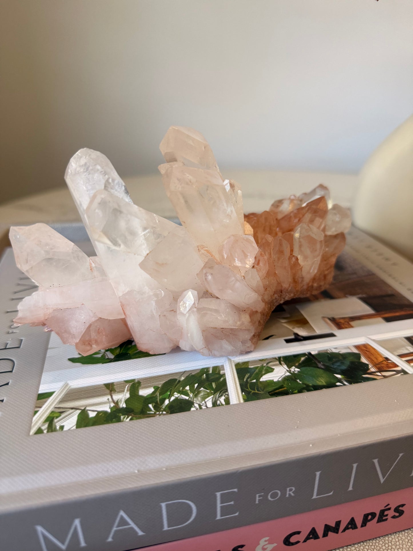 Pink Quartz Cluster – Madagascar – 719 g