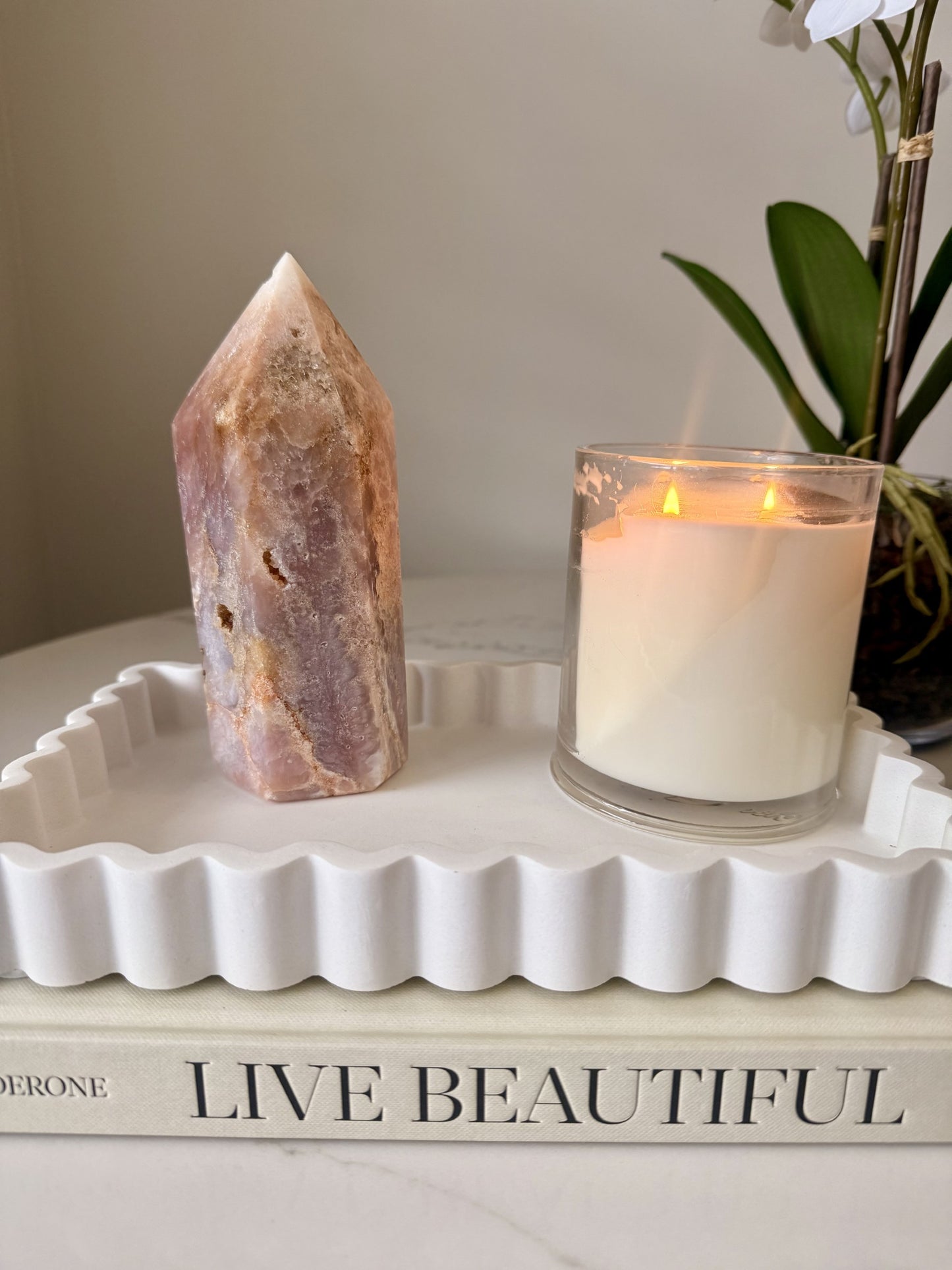 Pink Amethyst Tower – Approx. 16.5 cm | 1kg