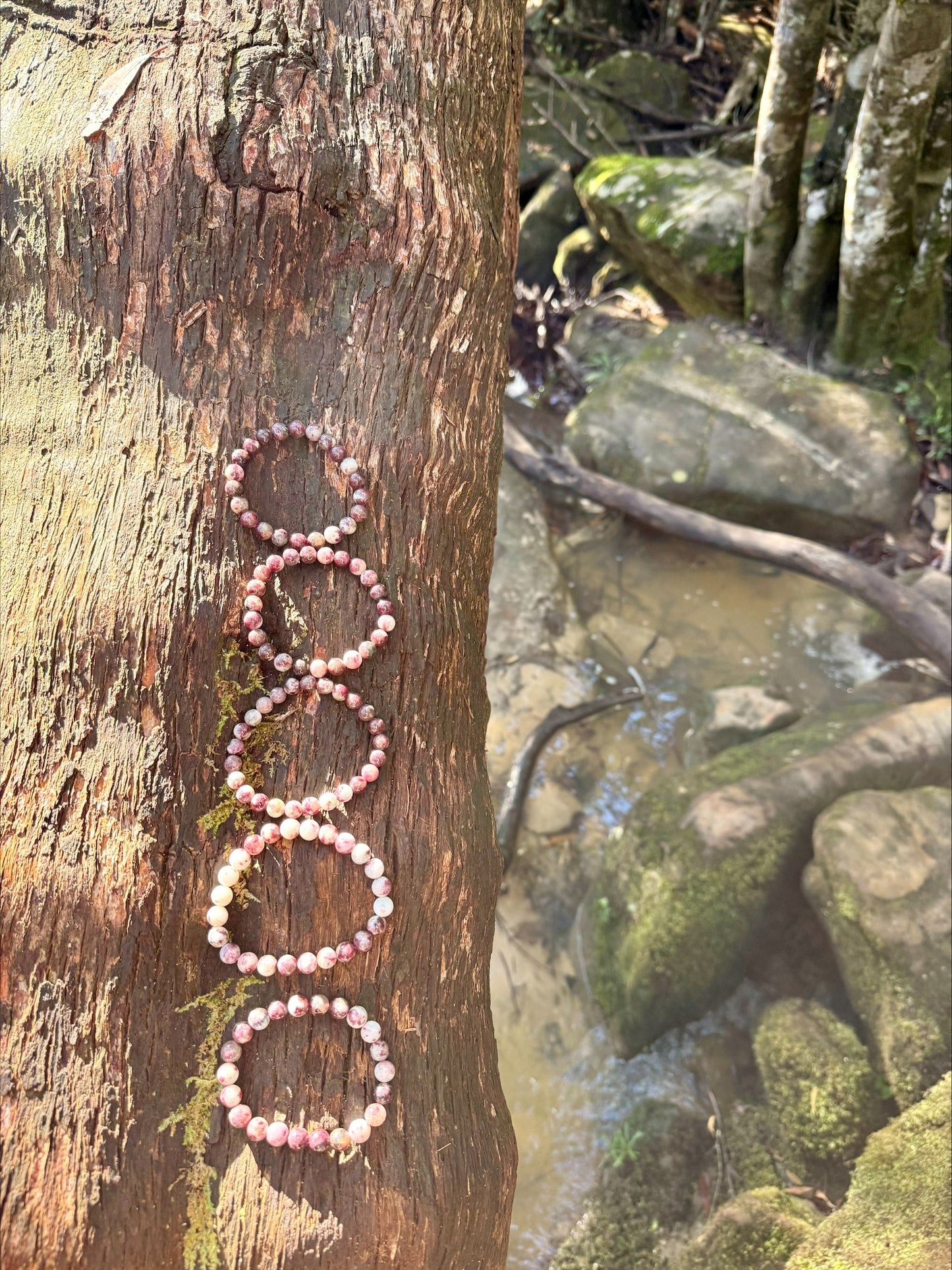 Pink Tourmaline Bracelet | 8mm Natural Crystal Beads