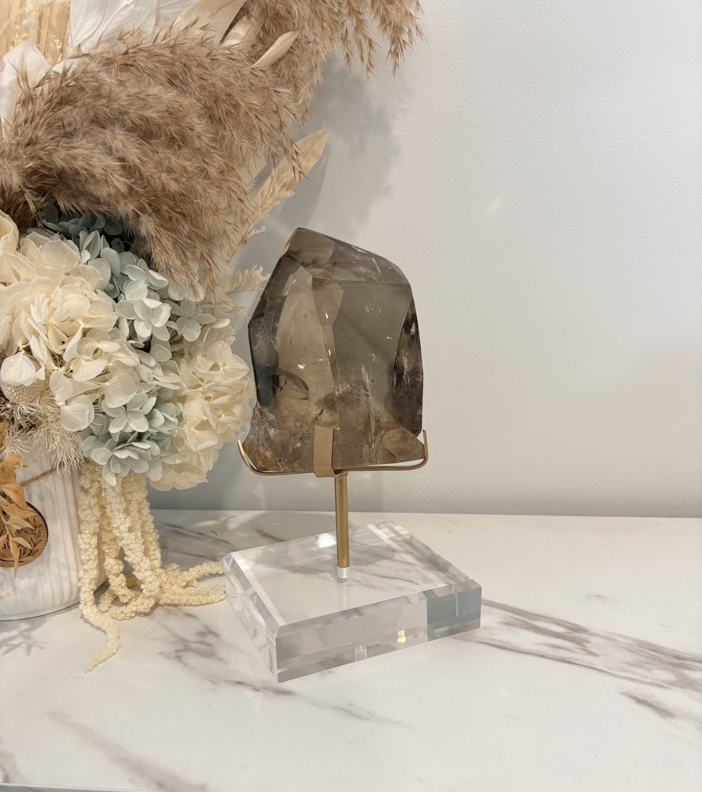 Rainbow Smoky Quartz Freeform with Stand